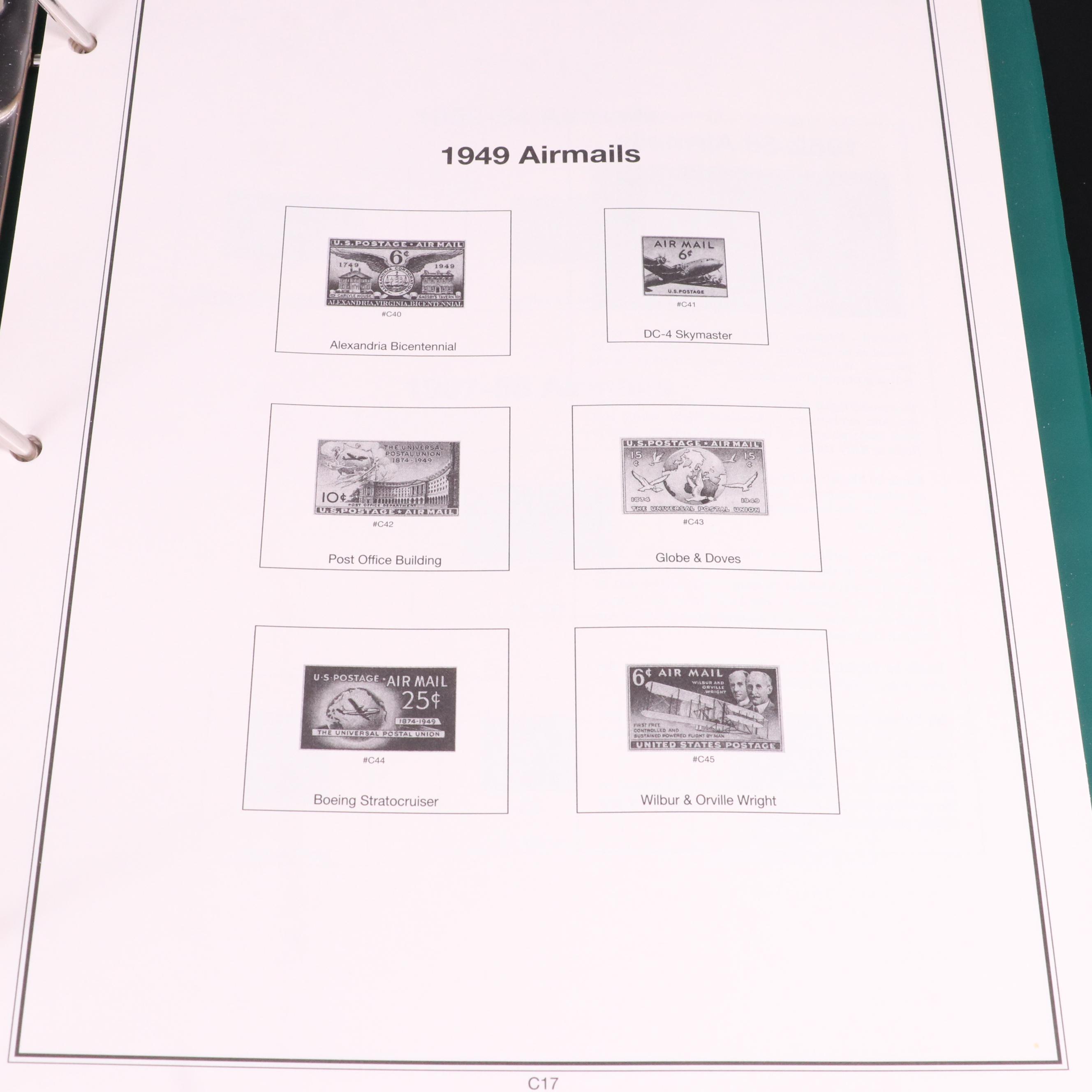 American Heirloom Collection of United States Stamps in Three Albums