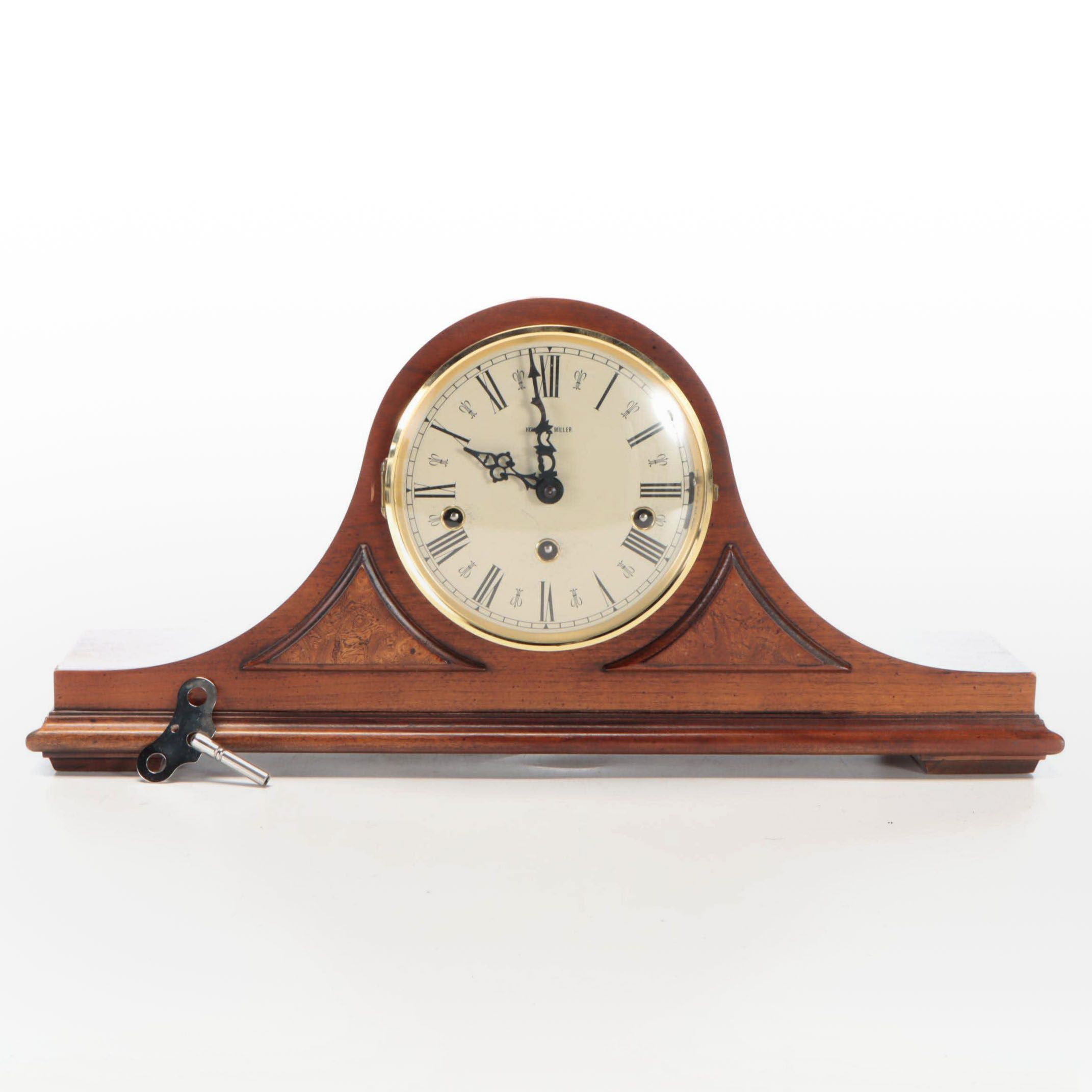Howard Miller Wooden Tambour Mantel Clock EBTH