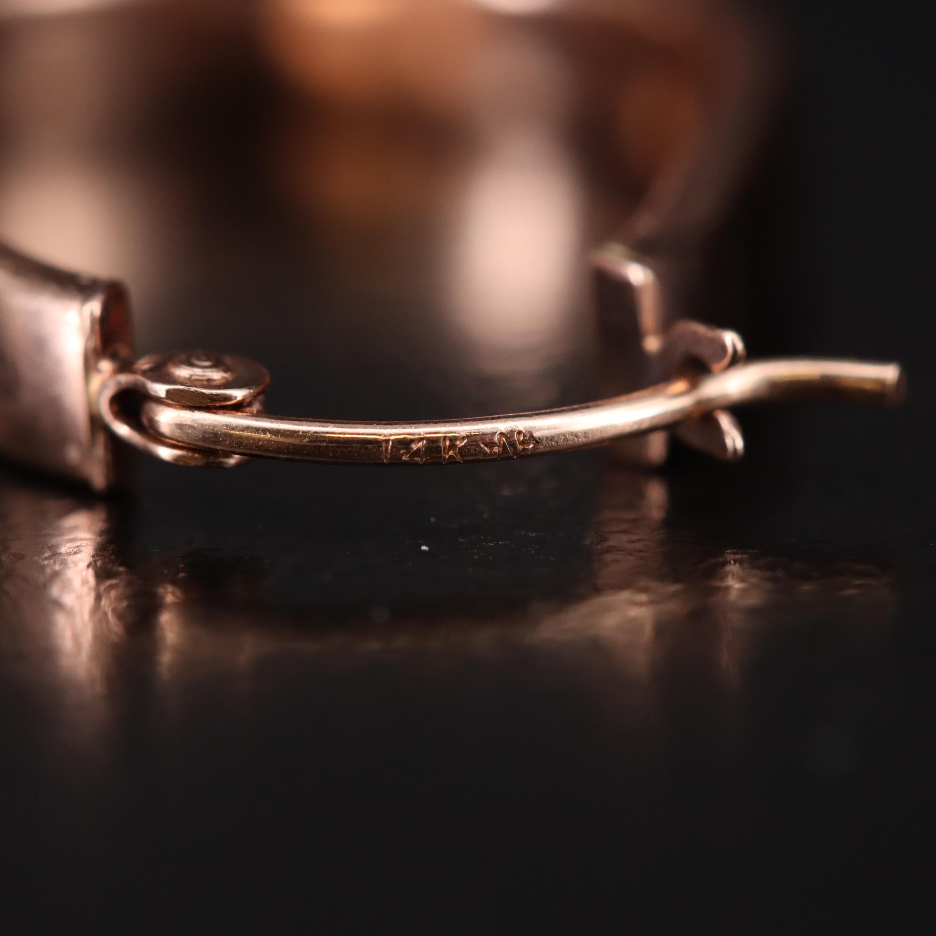 14K Rose Gold Hoop Earrings