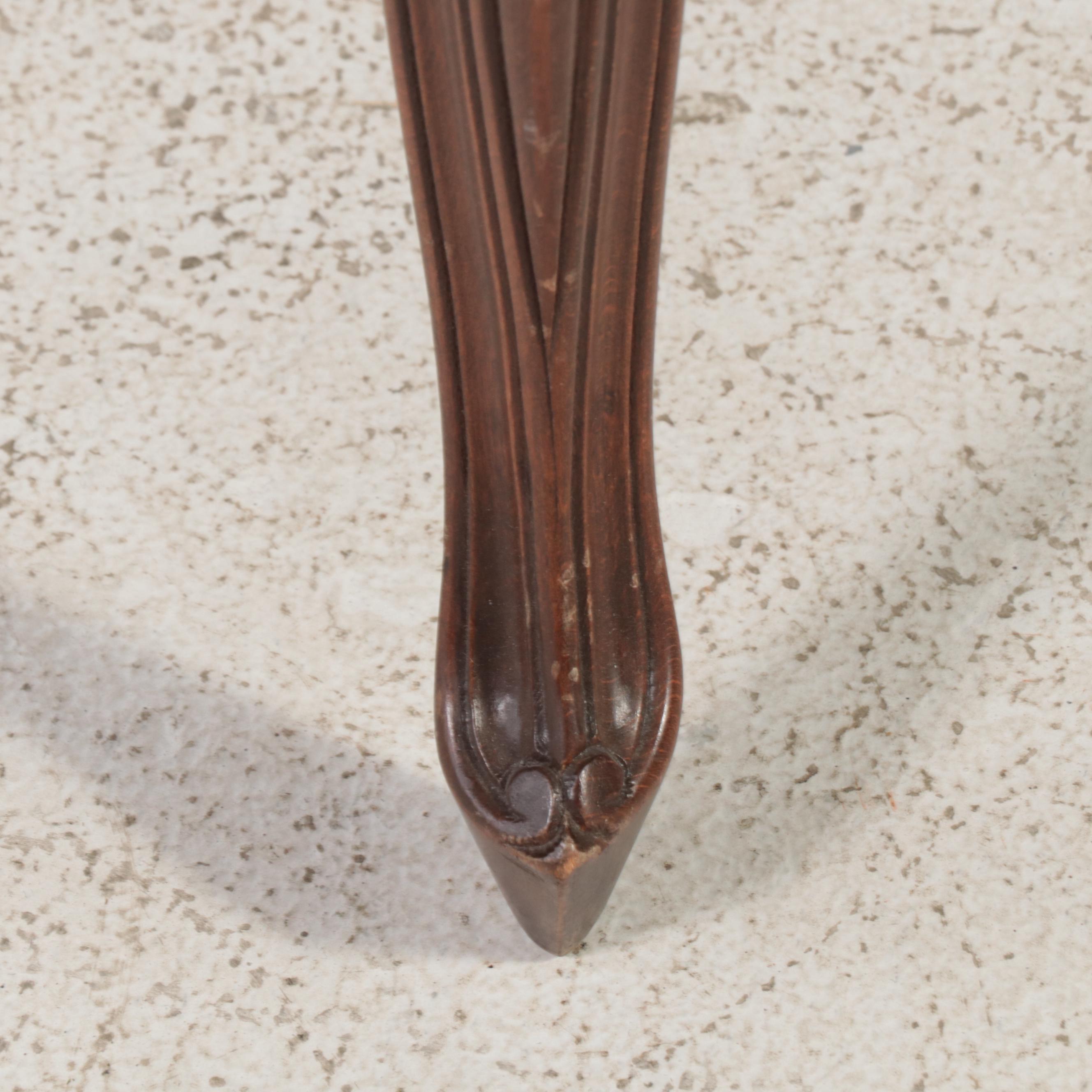 Rococo Revival Walnut and Crewel-Embroidered Parlor Chairs, Late 19th Century