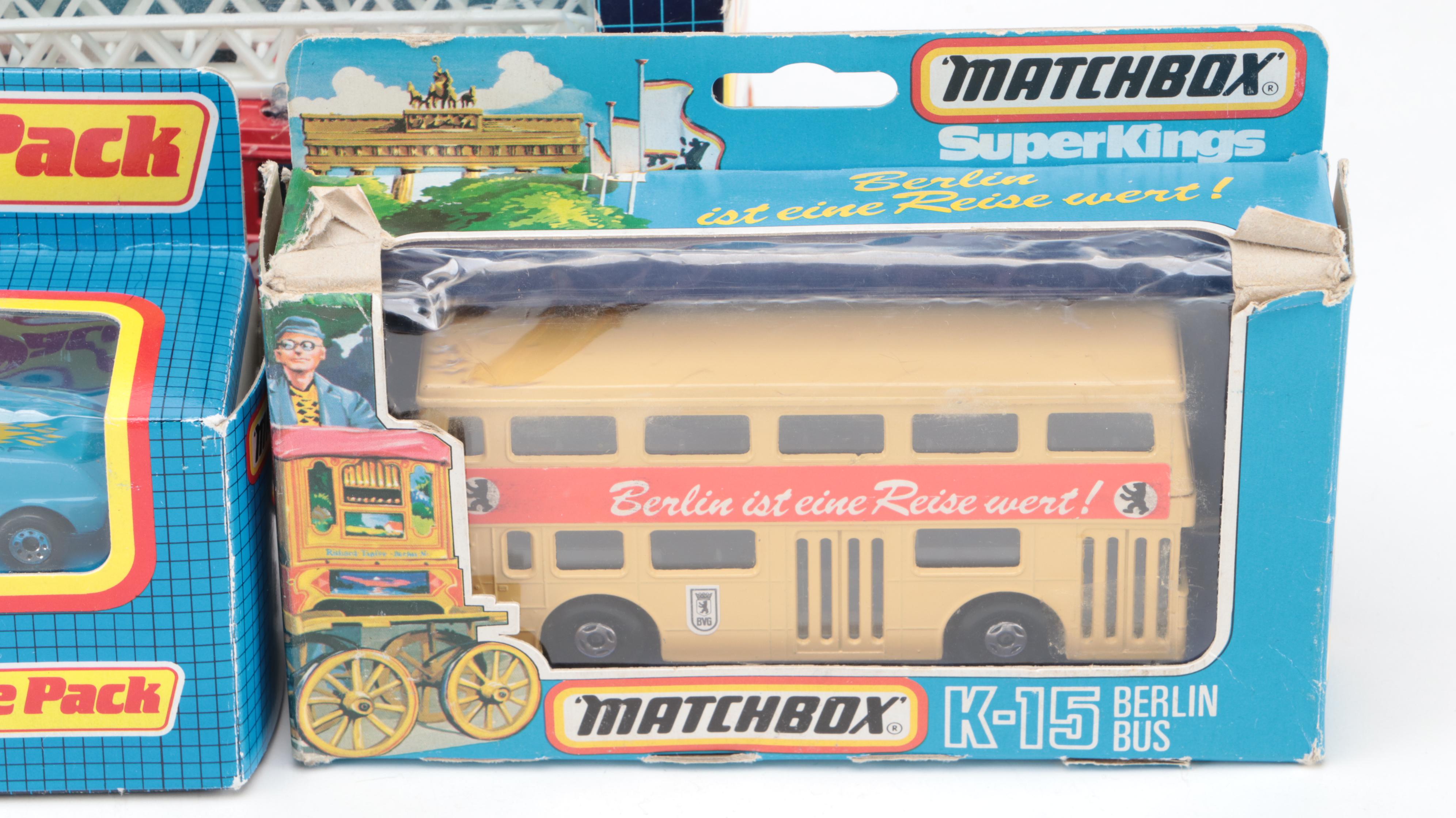 Matchbox Intl Ltd. Super Kings Diecast Fire Truck with More Diecast Vehicles