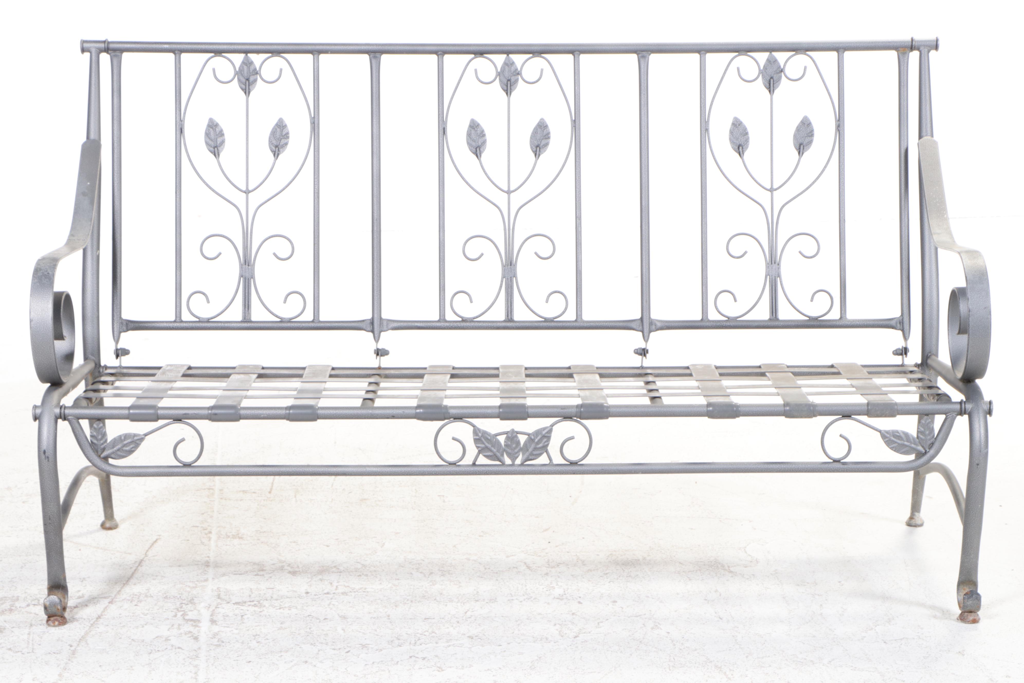 Martha Stewart Painted Metal Patio Chaise and Sofa