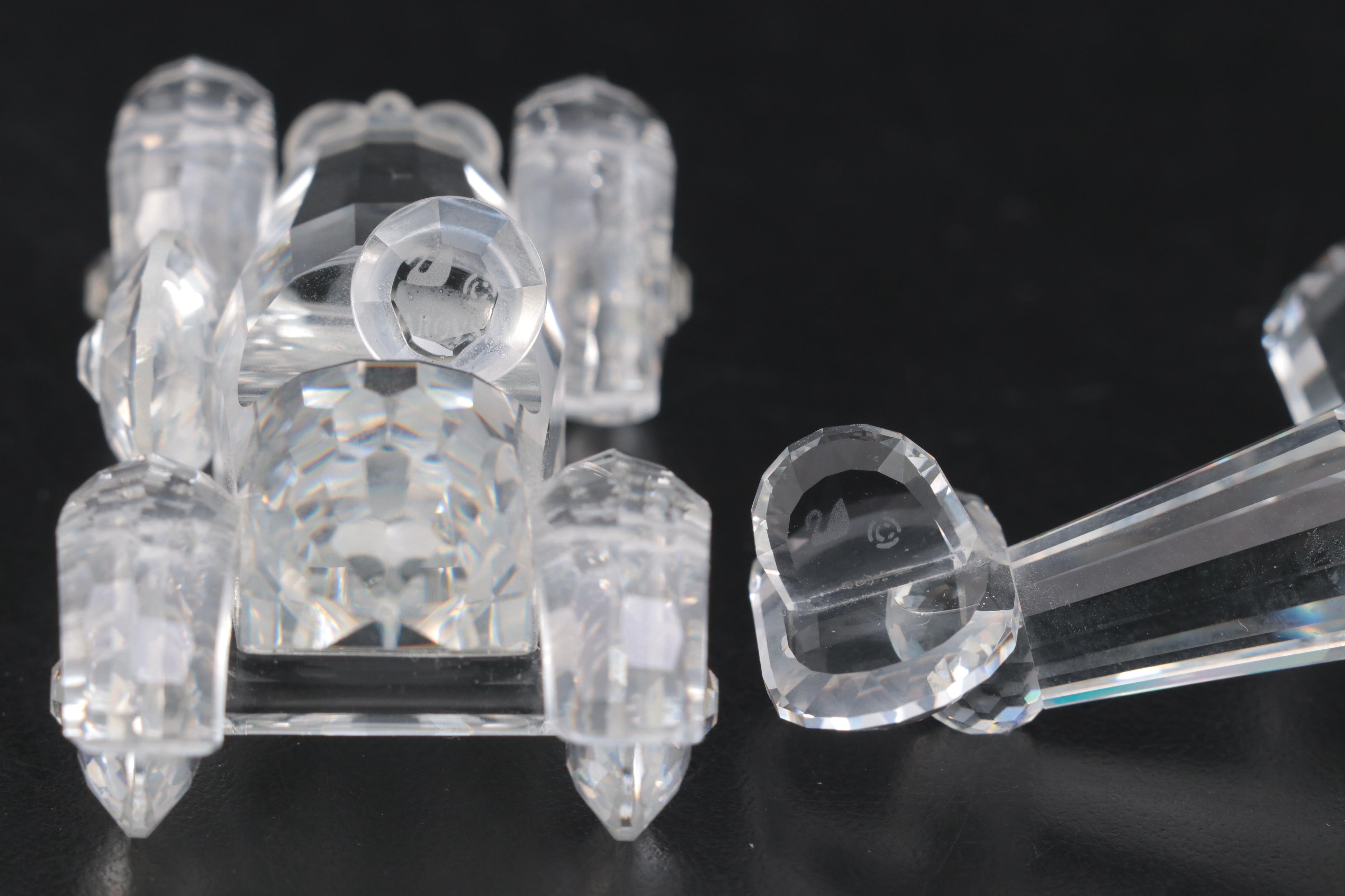 Swarovski Crystal Ships, Plane and Car Figurines