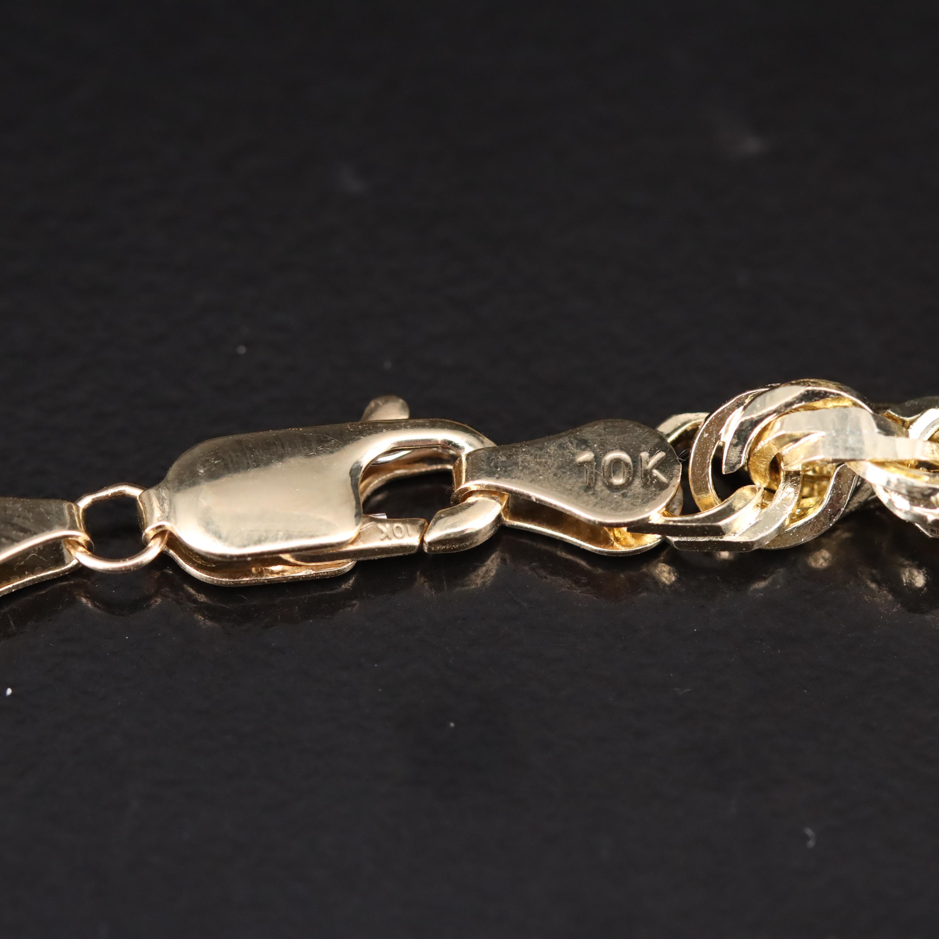 10K Rope Chain Necklace