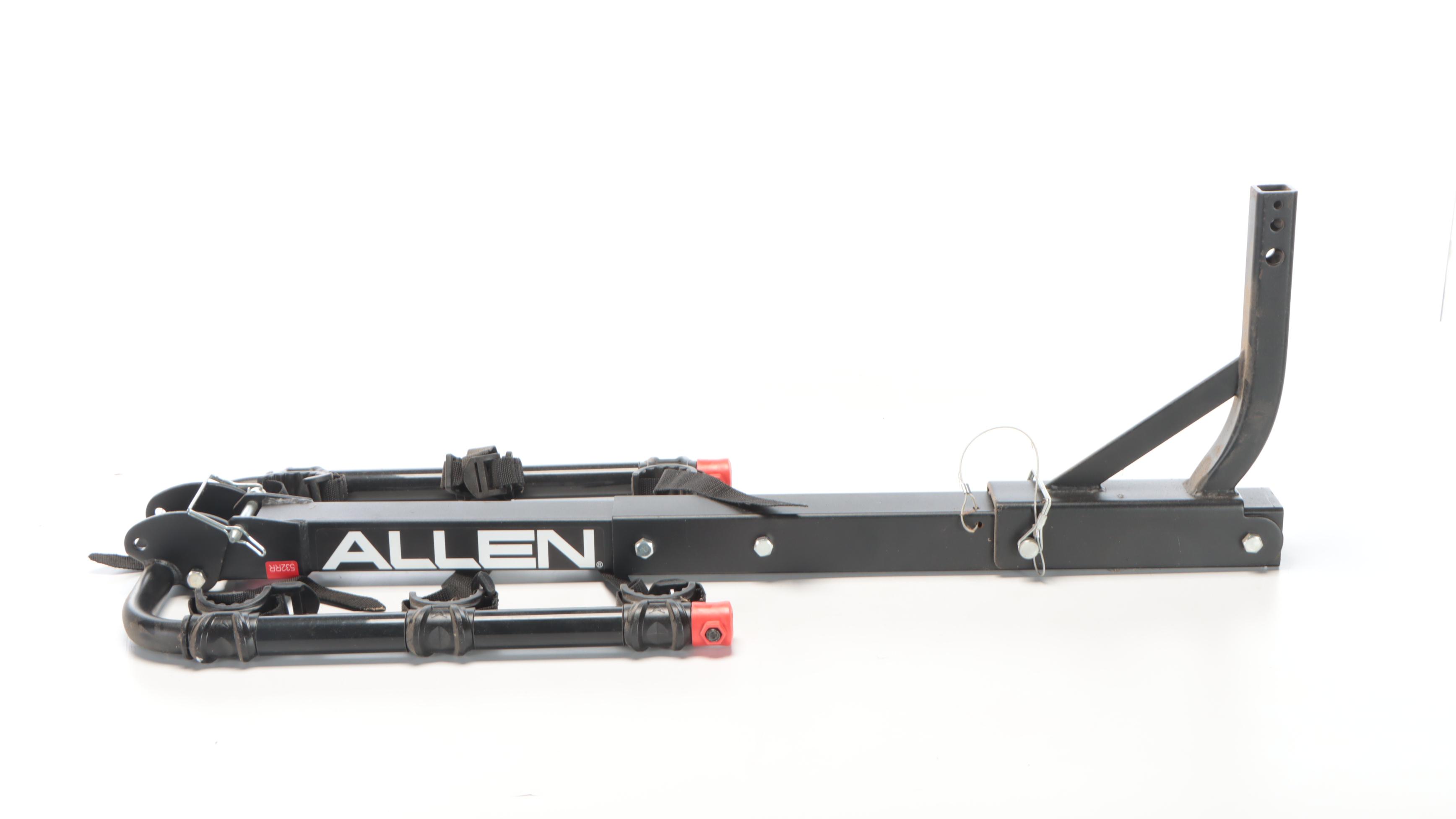 Allen Rear Trailer Hitch Bike Rack with Reese Ball Mount and Adapter