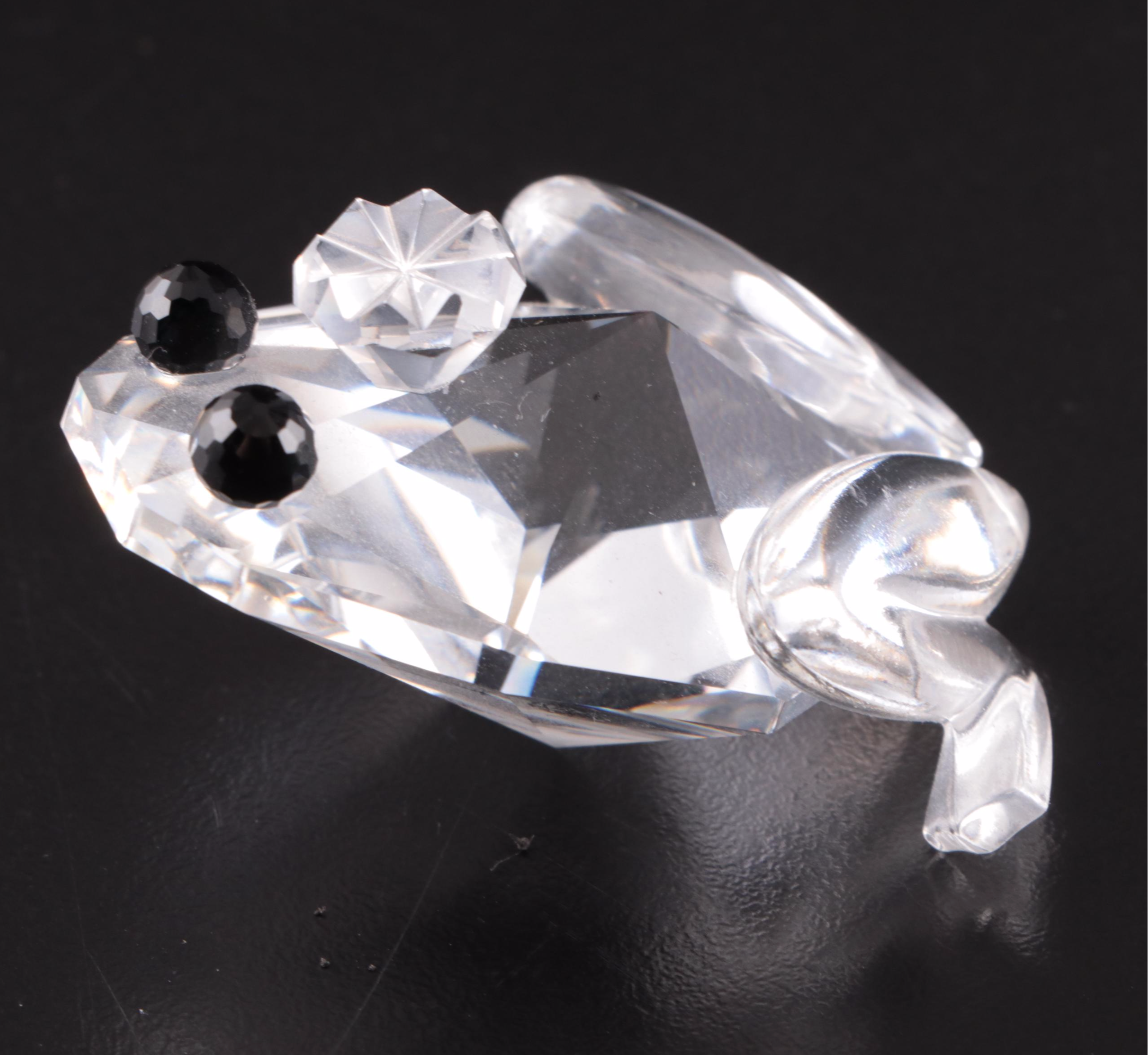 Swarovski Crystal Alligator, Pelican and Other Figurines, Late 20th Century