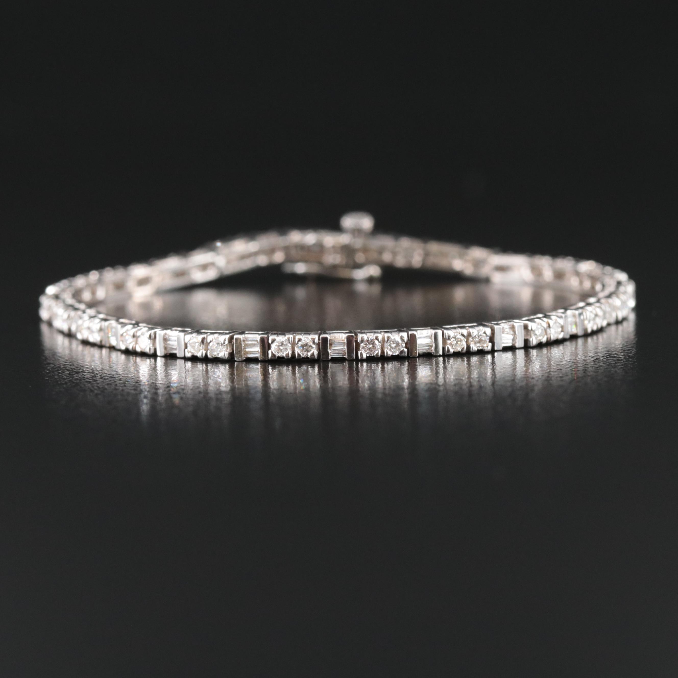 18K 1.90 CTW Diamond Line Bracelet