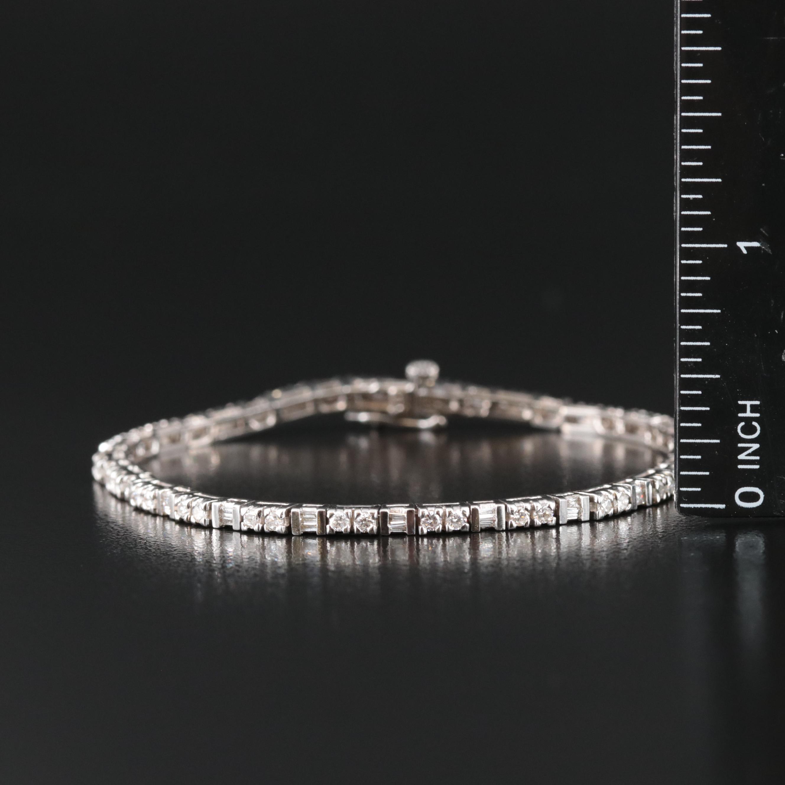 18K 1.90 CTW Diamond Line Bracelet