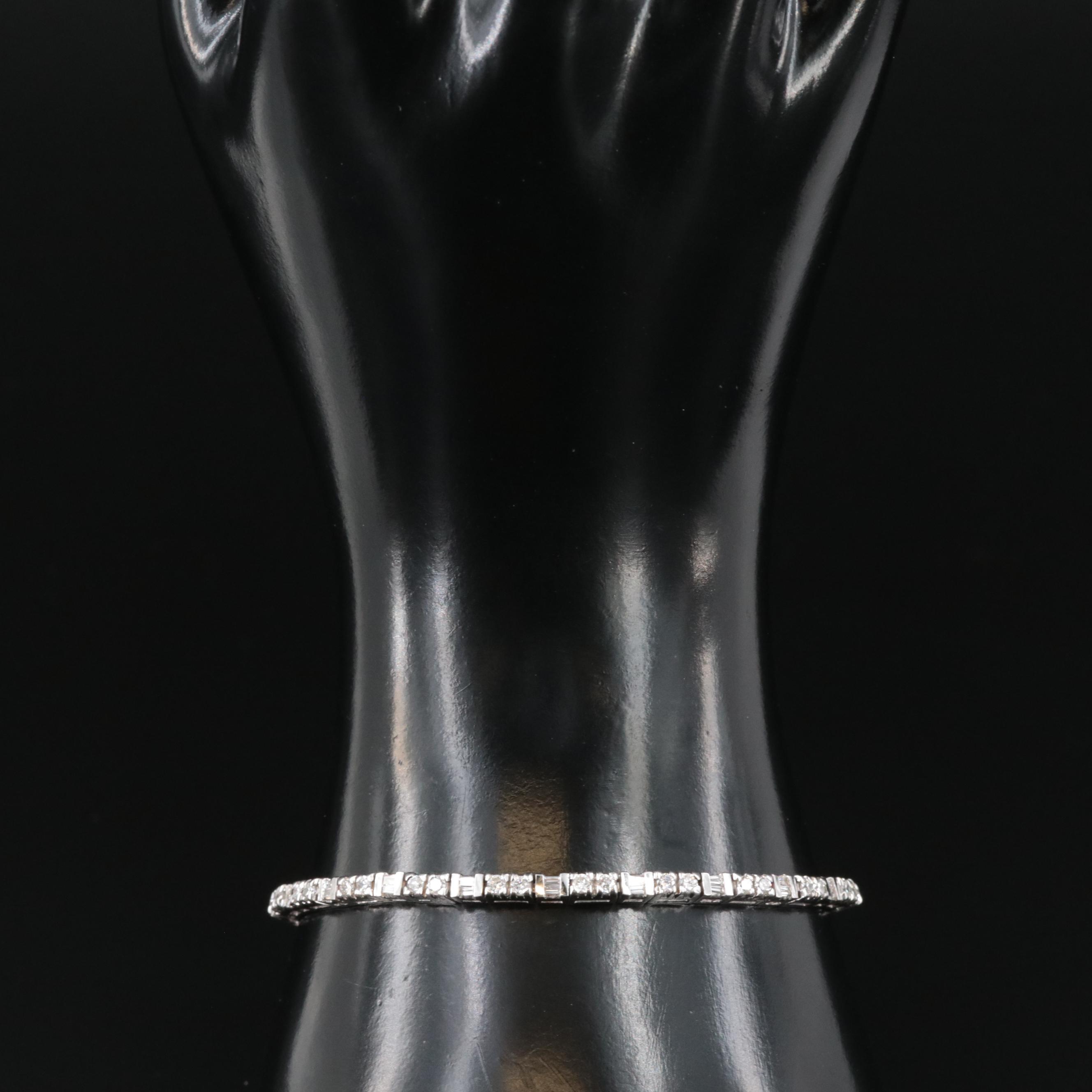 18K 1.90 CTW Diamond Line Bracelet