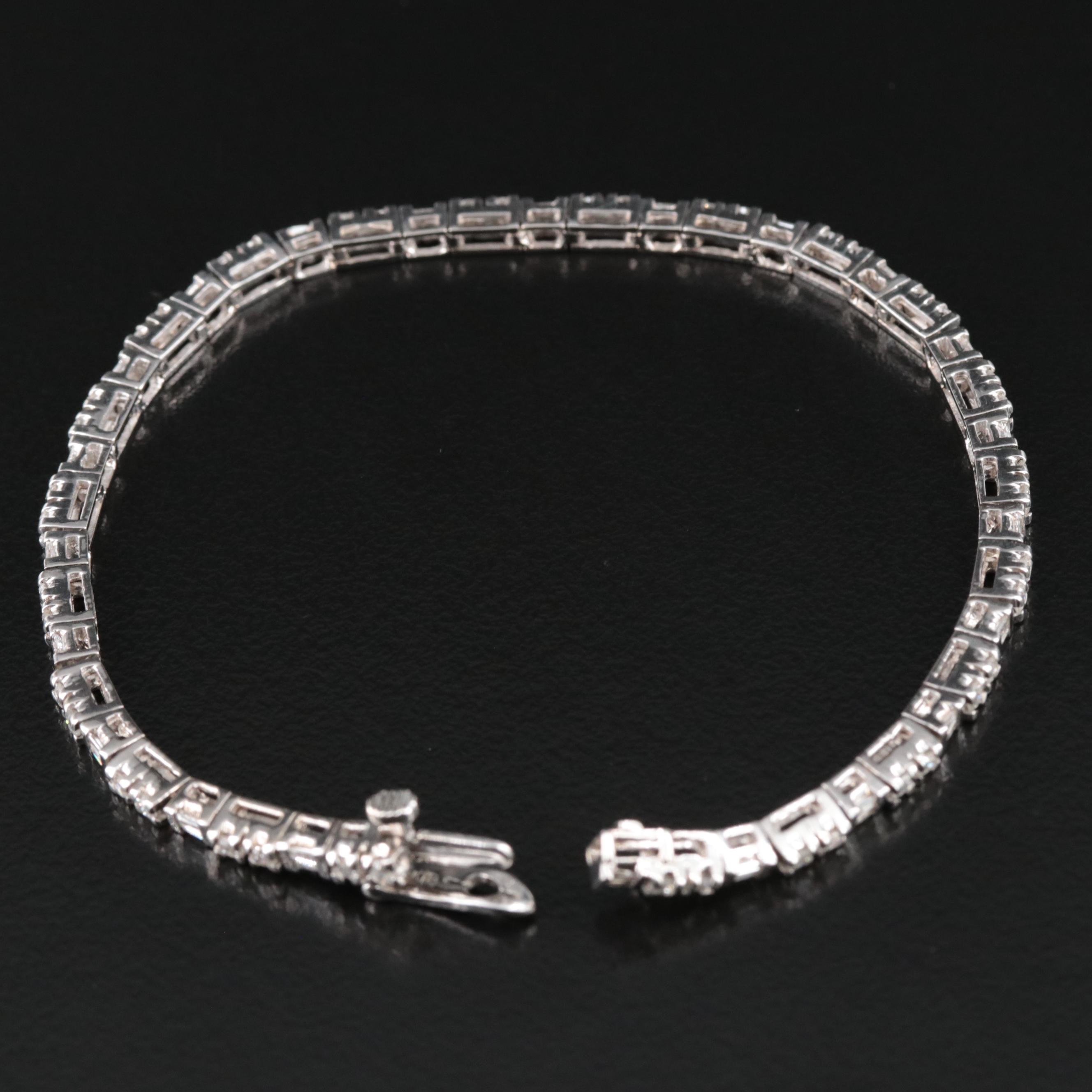 18K 1.90 CTW Diamond Line Bracelet
