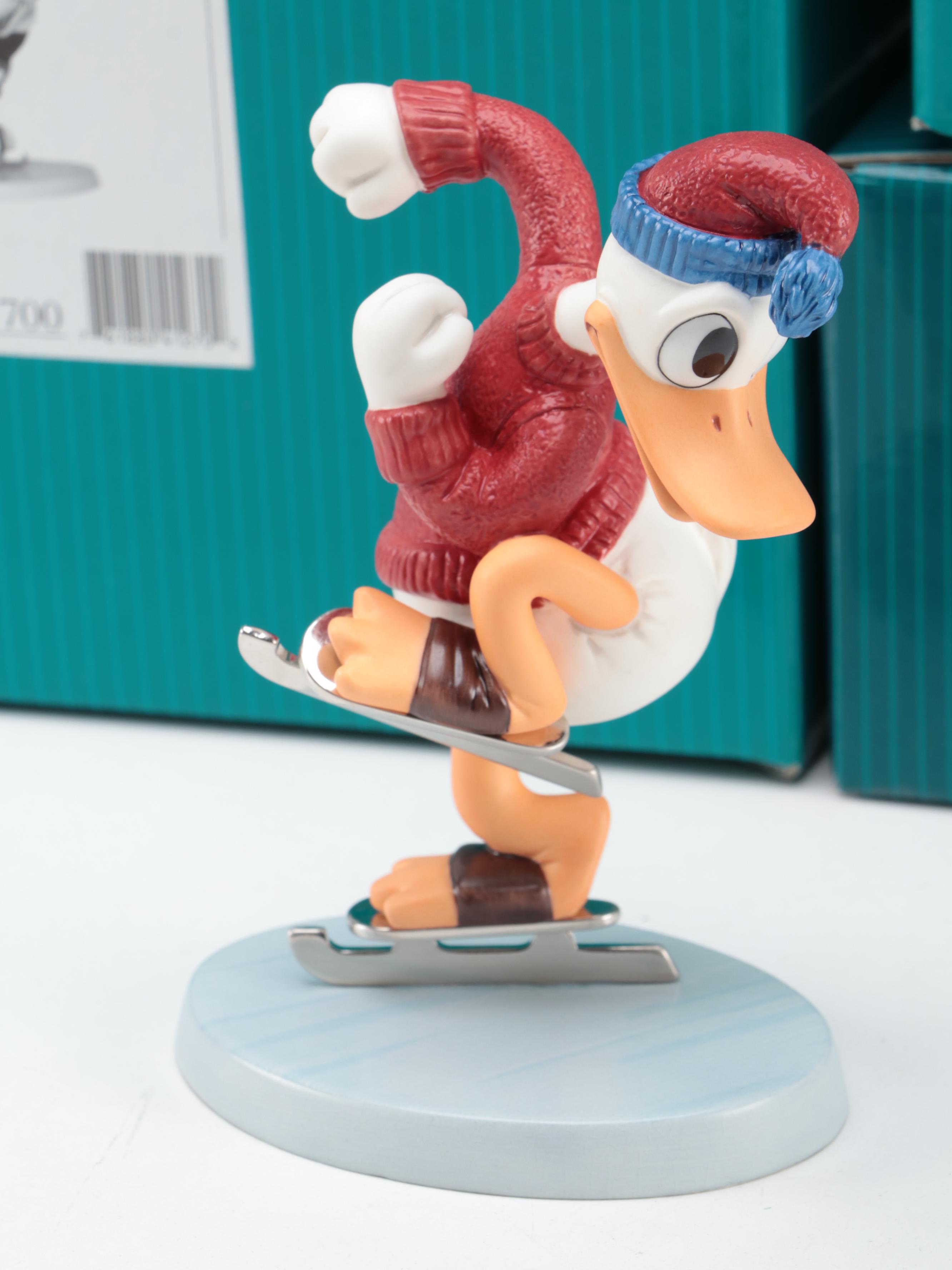 Walt Disney Classics Collection "On Ice" Porcelain Figurines