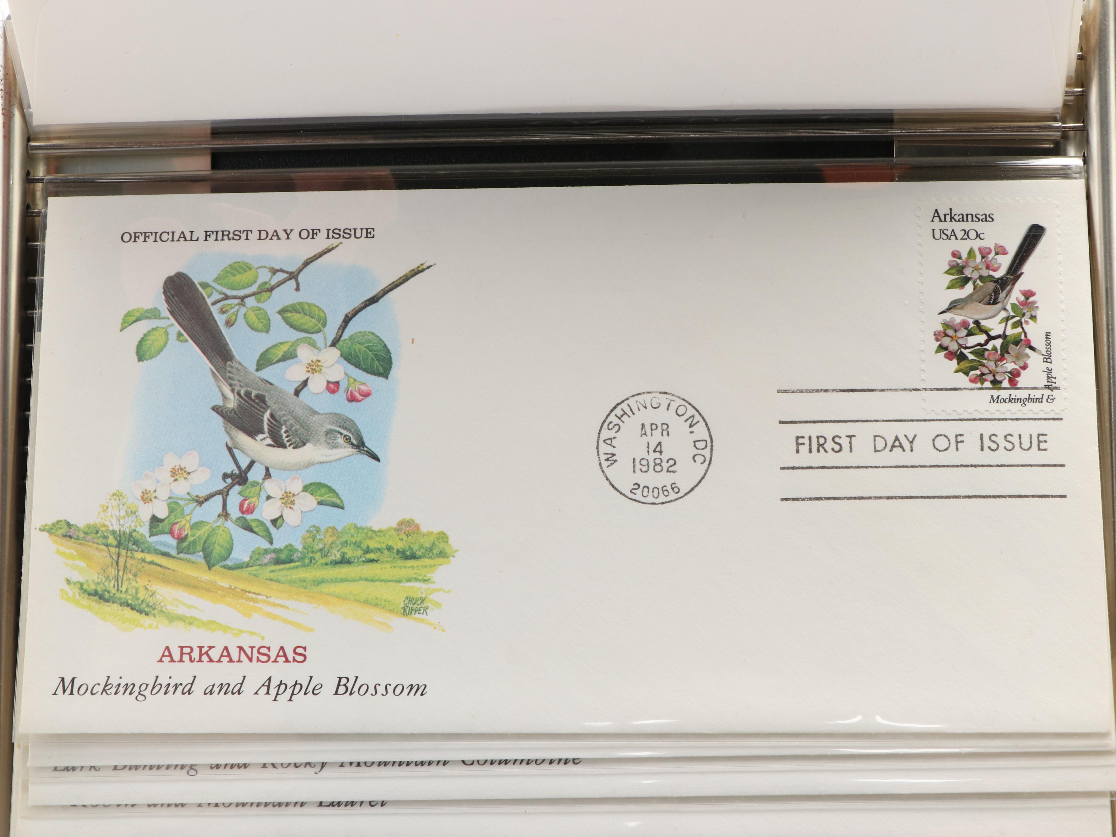 Four Albums With United States and World Commemorative Stamps and Postal Covers