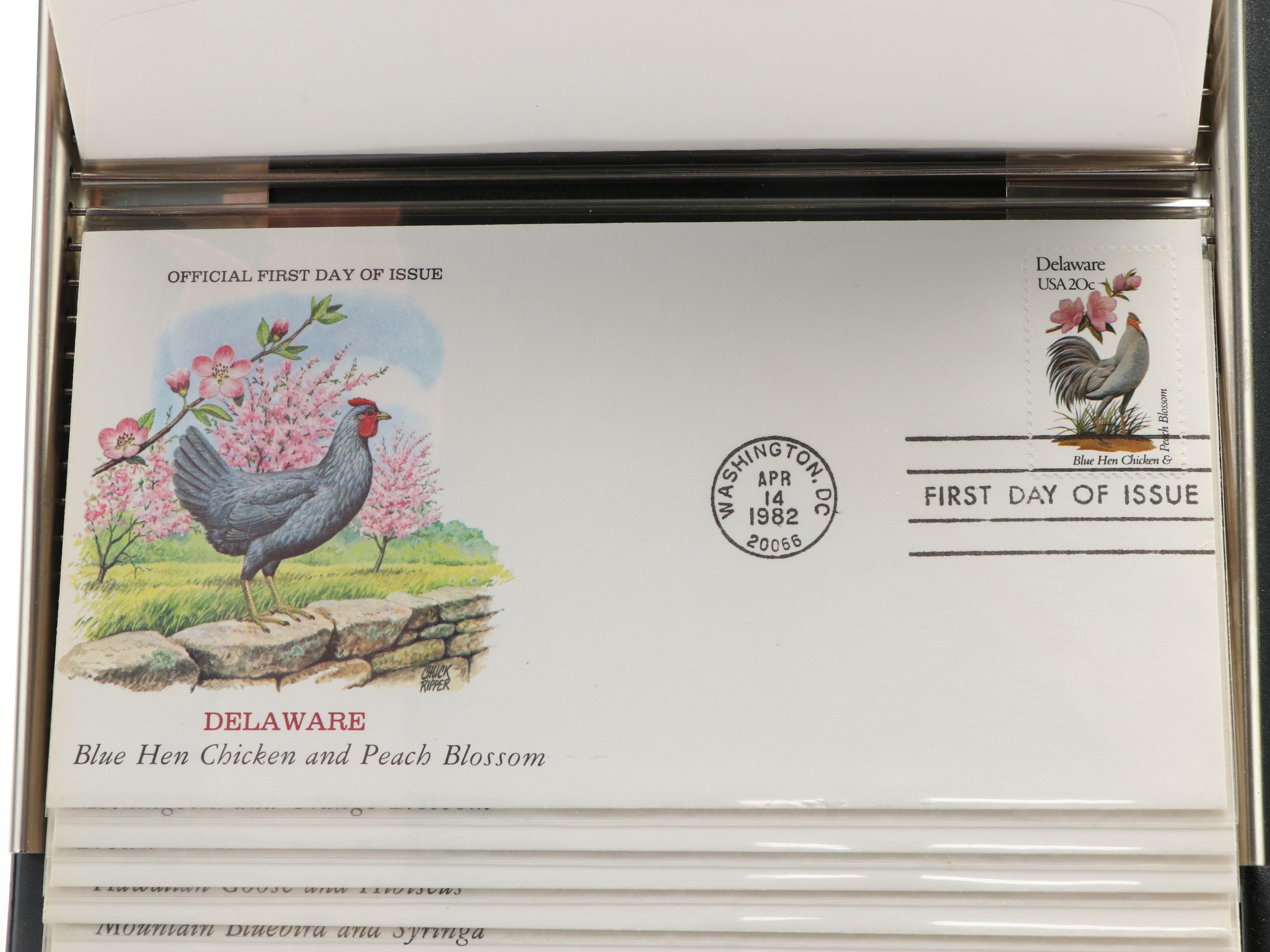 Four Albums With United States and World Commemorative Stamps and Postal Covers