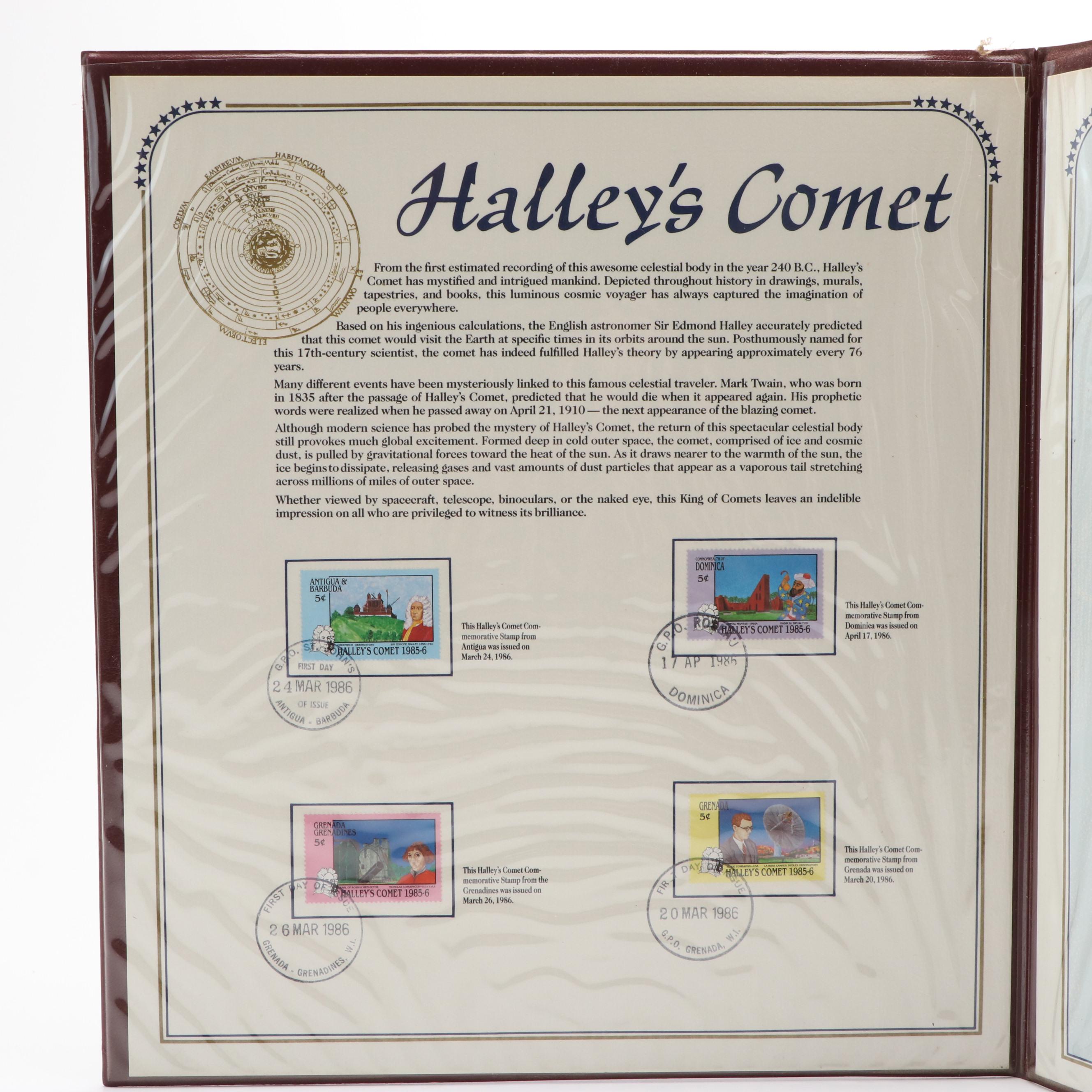 Four Albums With United States and World Commemorative Stamps and Postal Covers