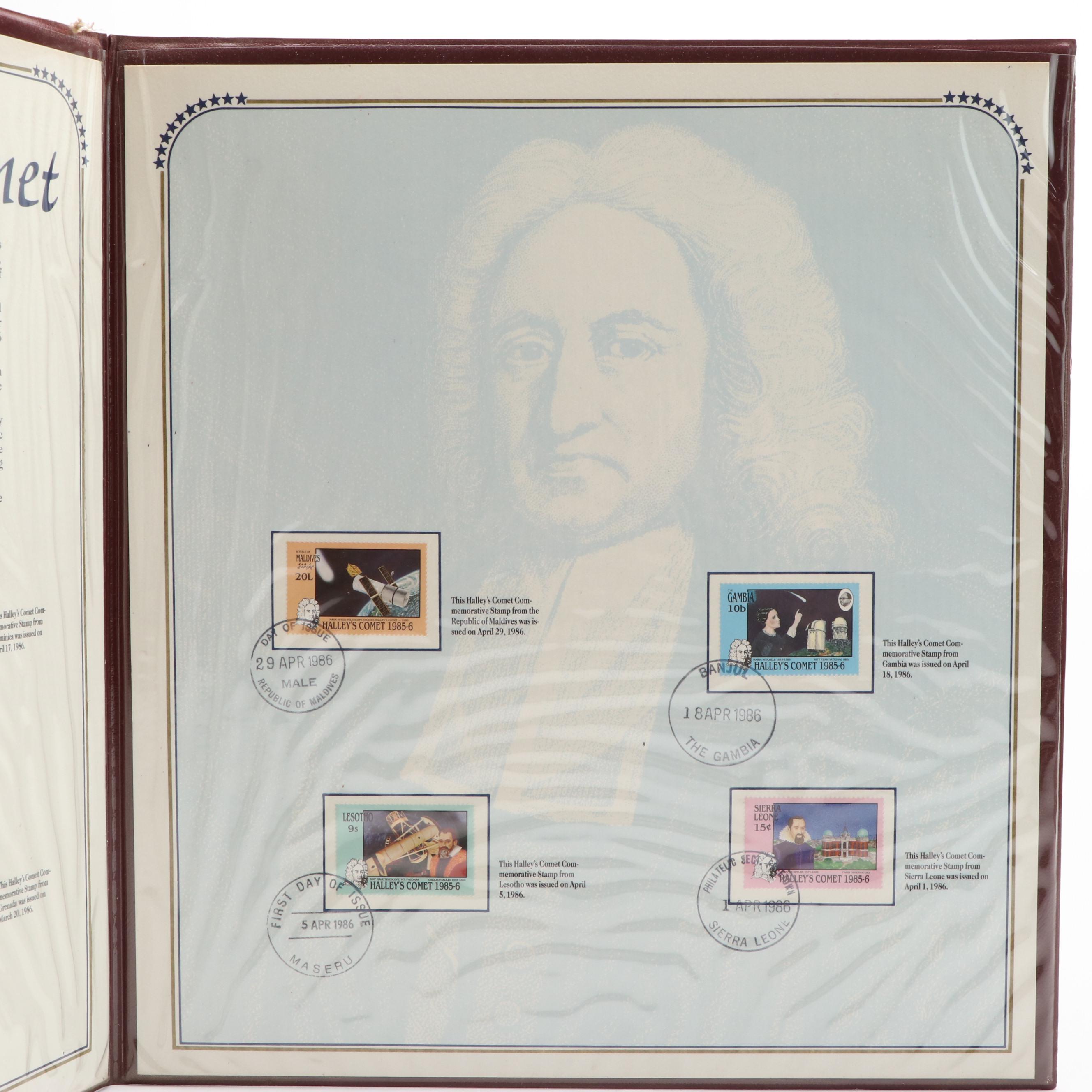 Four Albums With United States and World Commemorative Stamps and Postal Covers