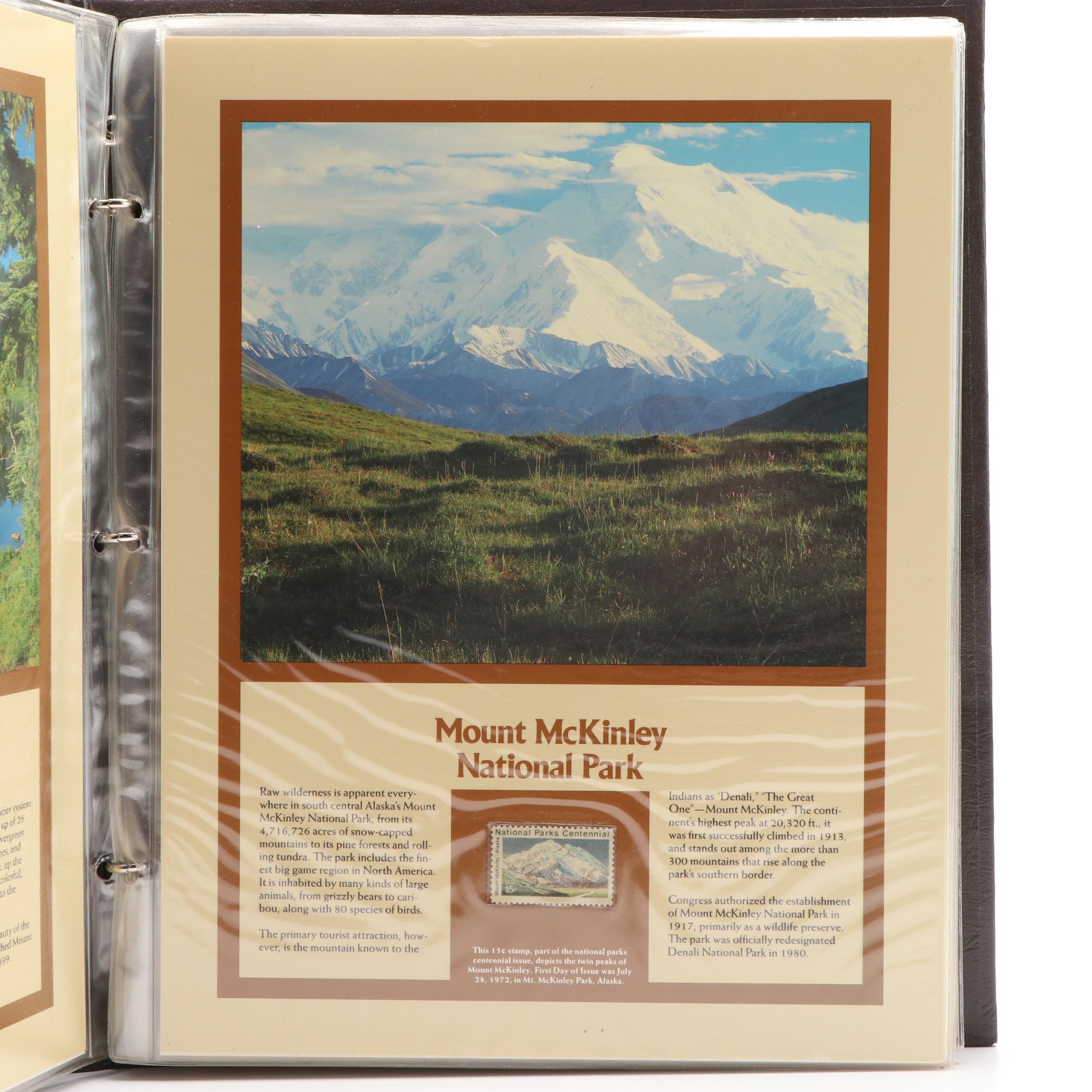 Four Albums With United States and World Commemorative Stamps and Postal Covers