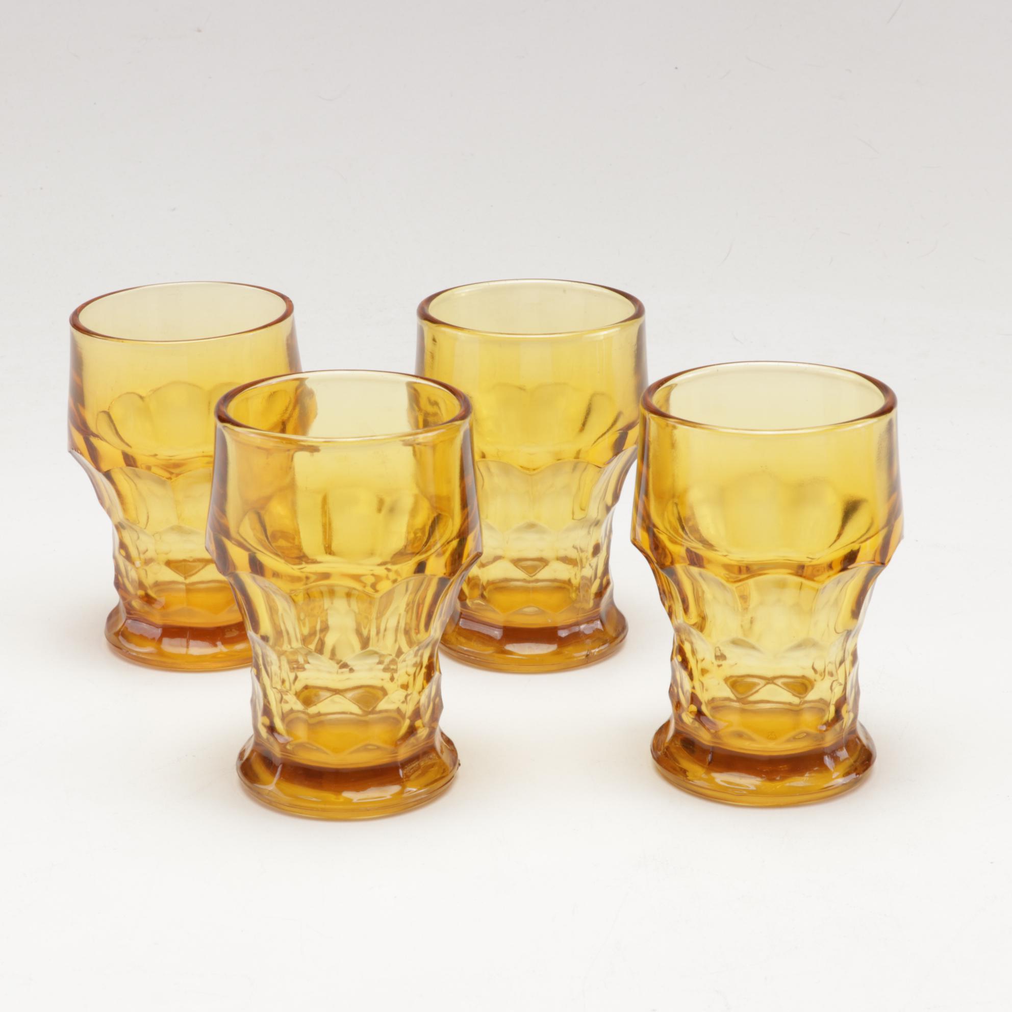 Anchor Hocking "Georgian" Amber Glasses, Pyrex, Hazel Atlas and More Kitchen