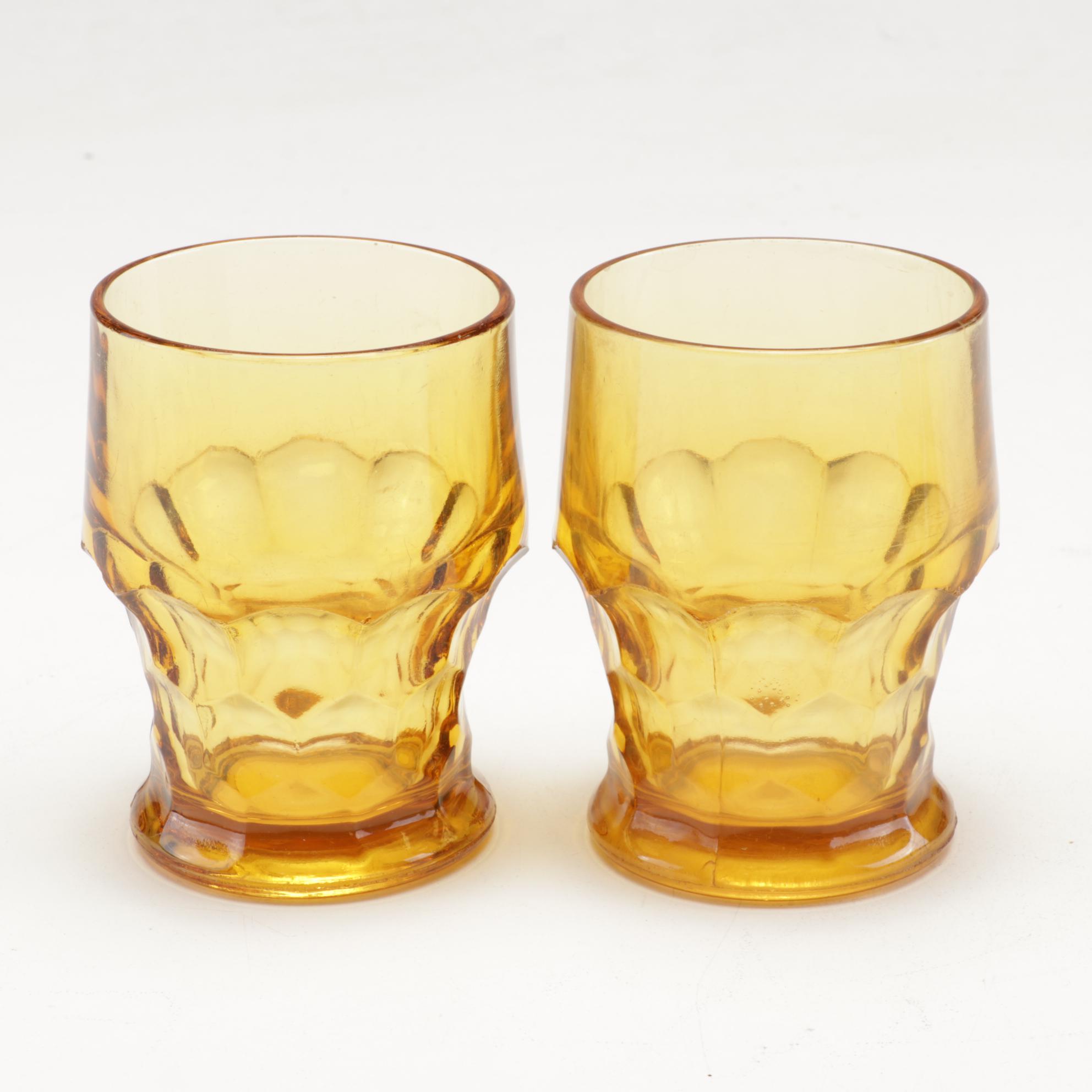 Anchor Hocking "Georgian" Amber Glasses, Pyrex, Hazel Atlas and More Kitchen