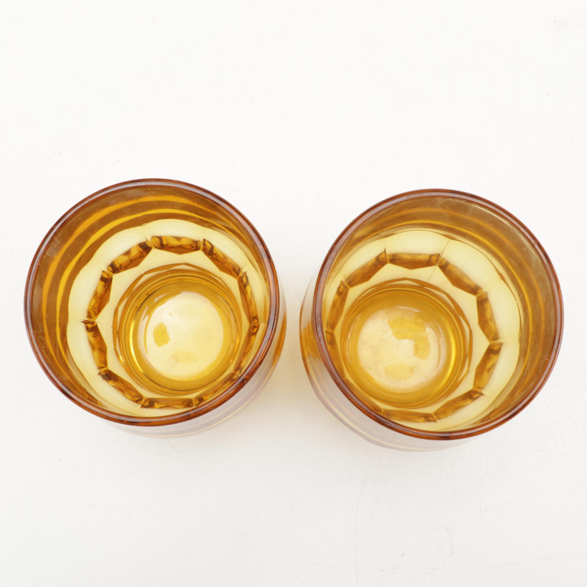 Anchor Hocking "Georgian" Amber Glasses, Pyrex, Hazel Atlas and More Kitchen