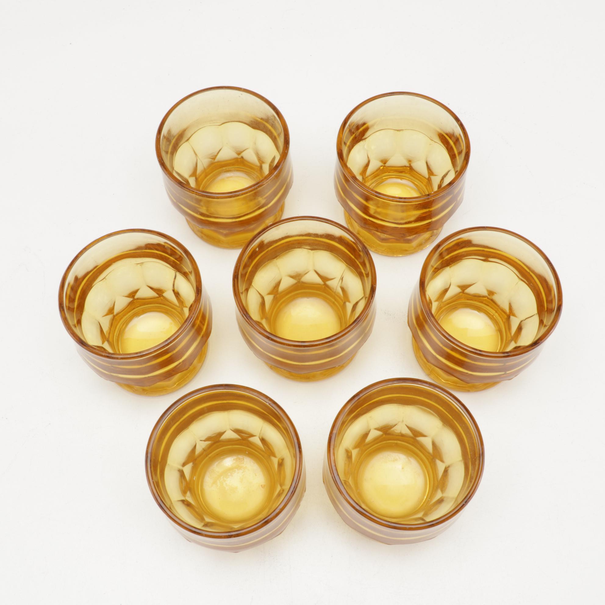 Anchor Hocking "Georgian" Amber Glasses, Pyrex, Hazel Atlas and More Kitchen