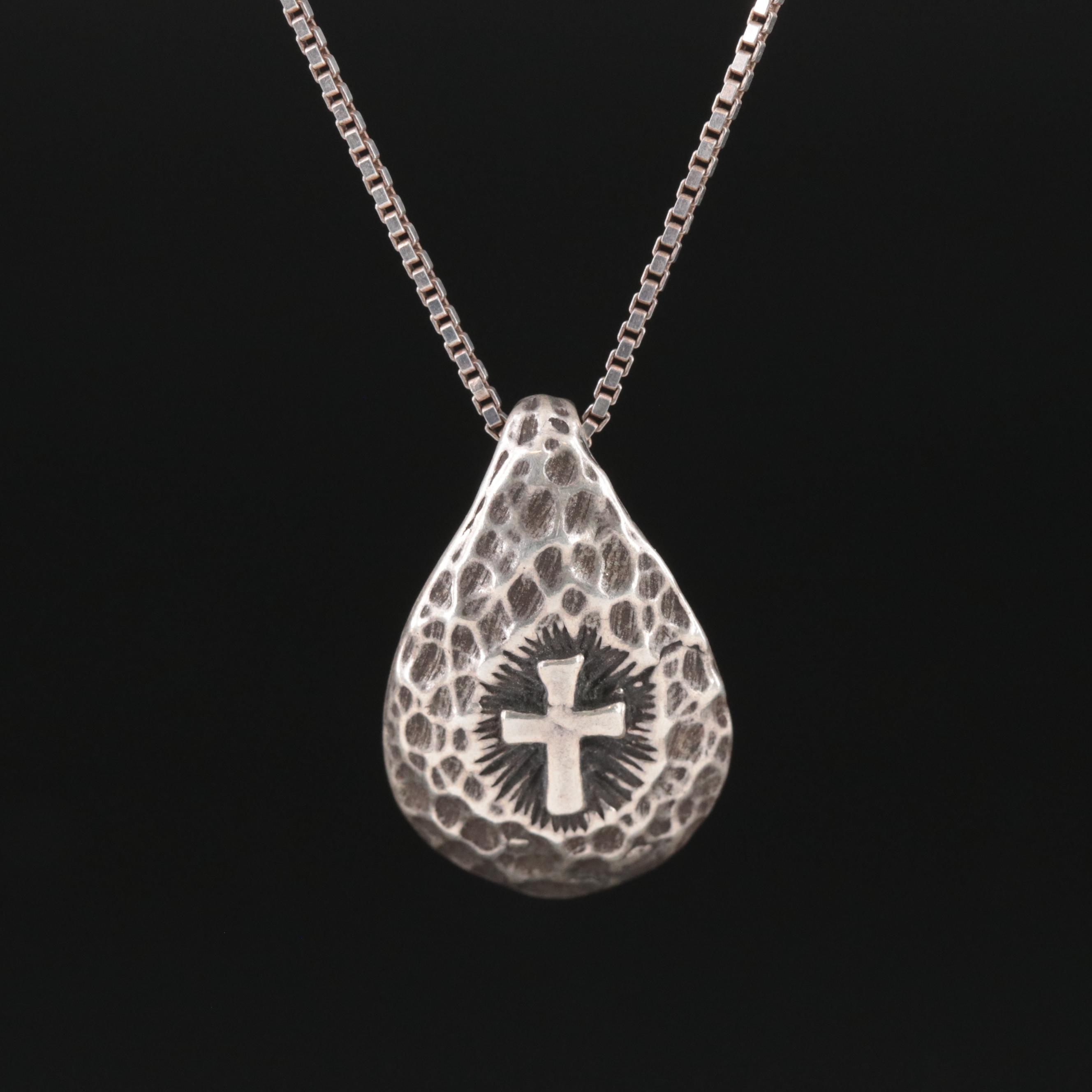 Sterling Cross Necklace