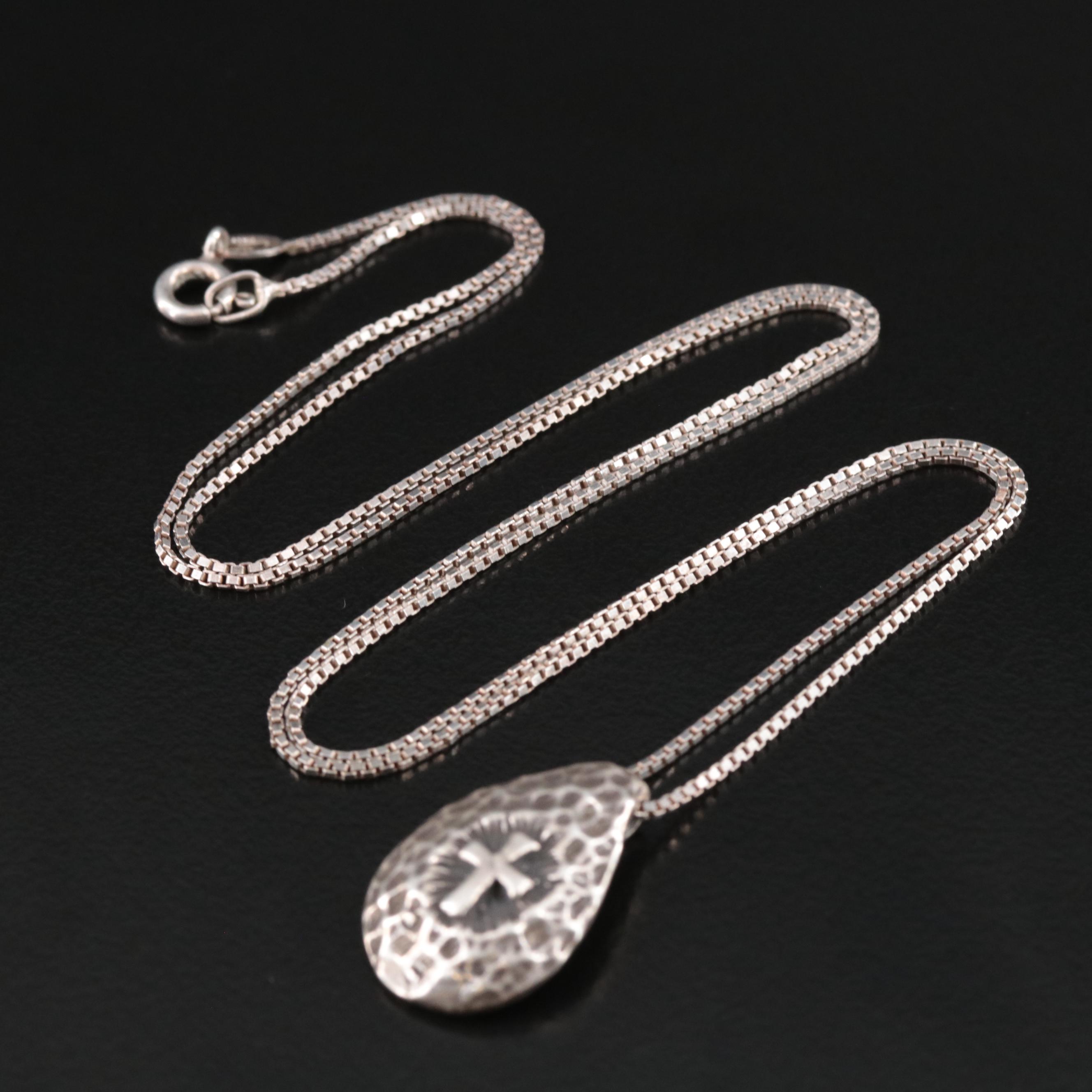 Sterling Cross Necklace