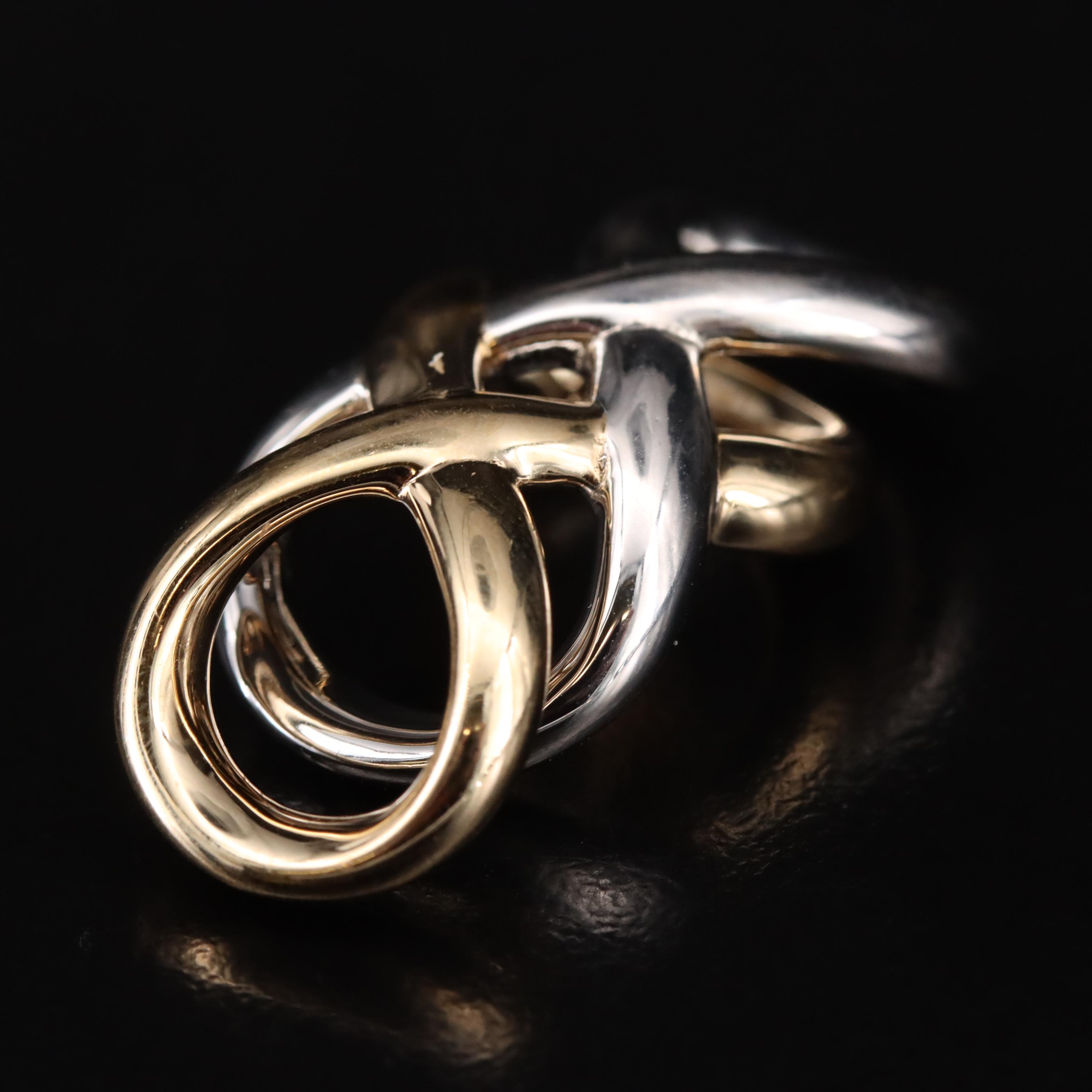 14K Interlocking Infinity Slide Pendant