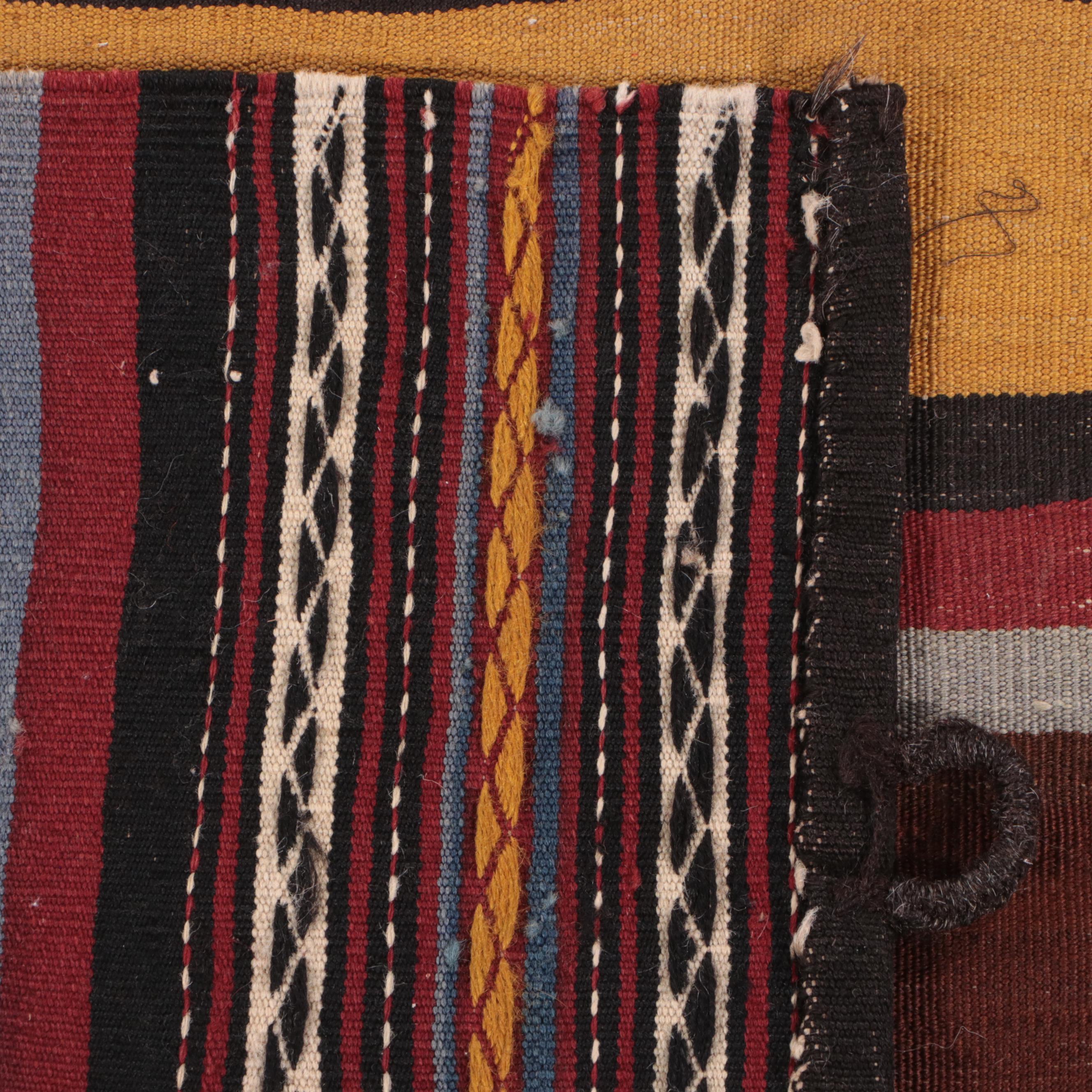 2'9 x 7'7 Handwoven Mixed Technique Turkish Carpet Runner