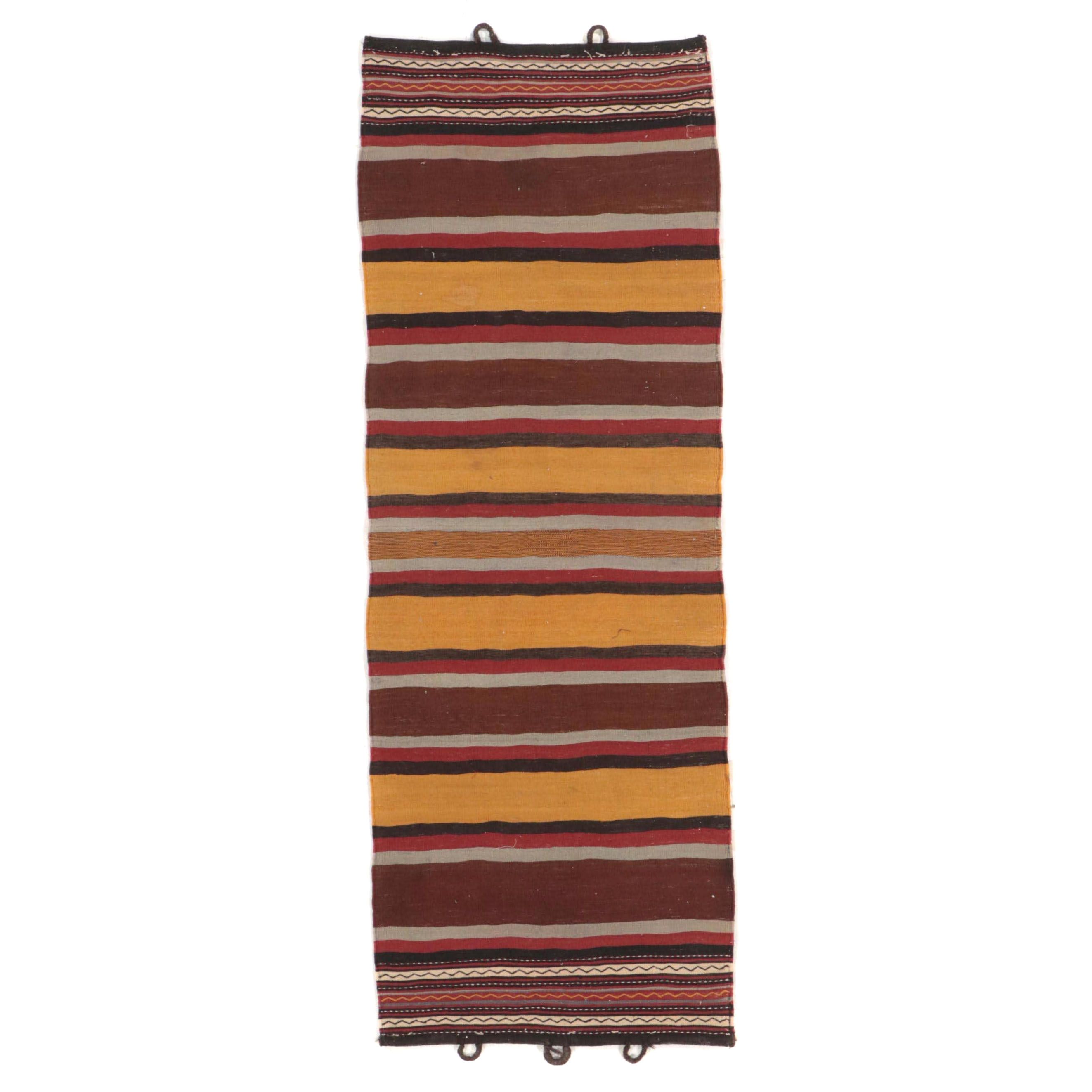 2'9 x 7'7 Handwoven Mixed Technique Turkish Carpet Runner