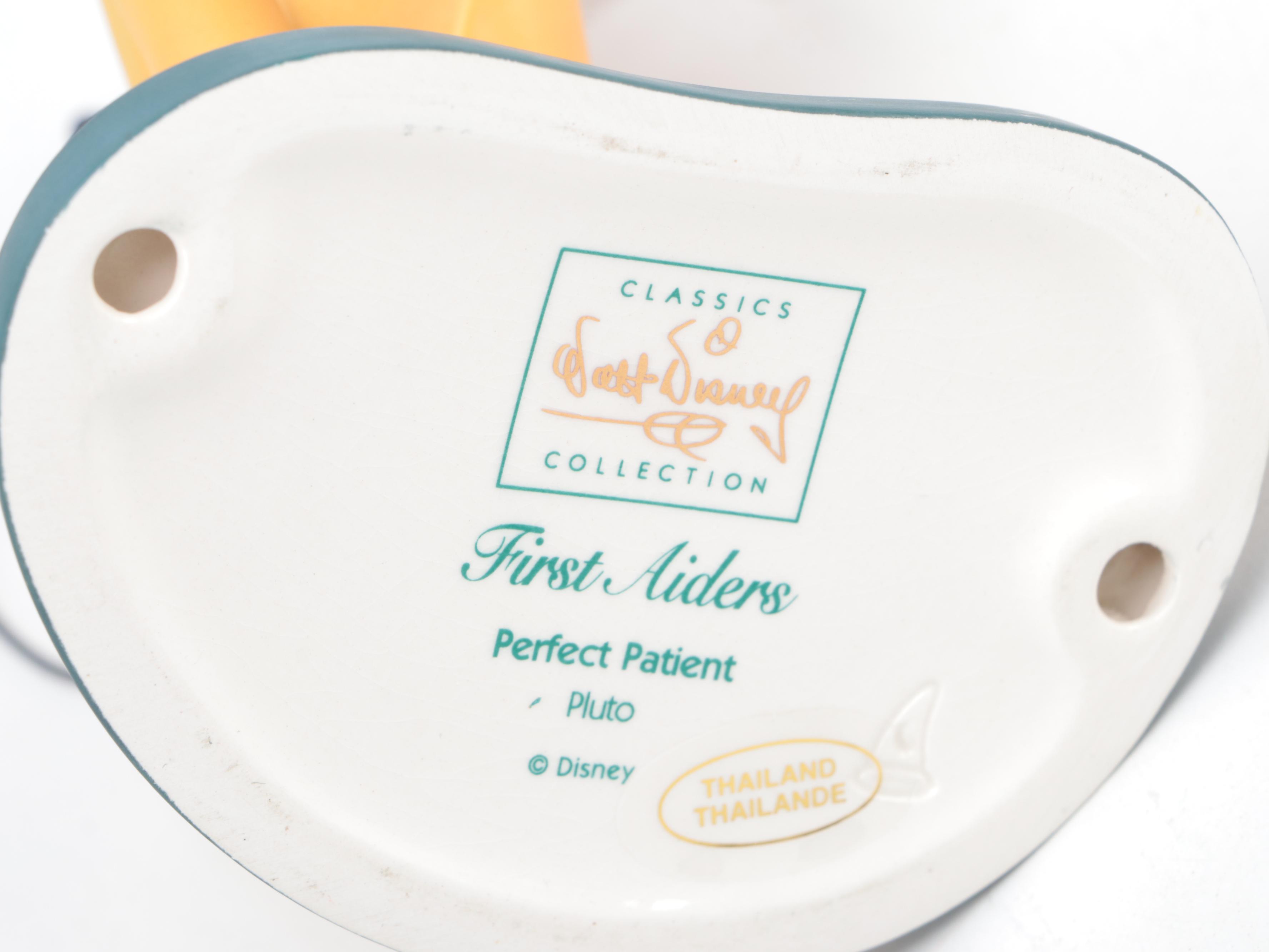 Walt Disney Classics Collection Mickey, Minnie, and Pluto Porcelain Figurines