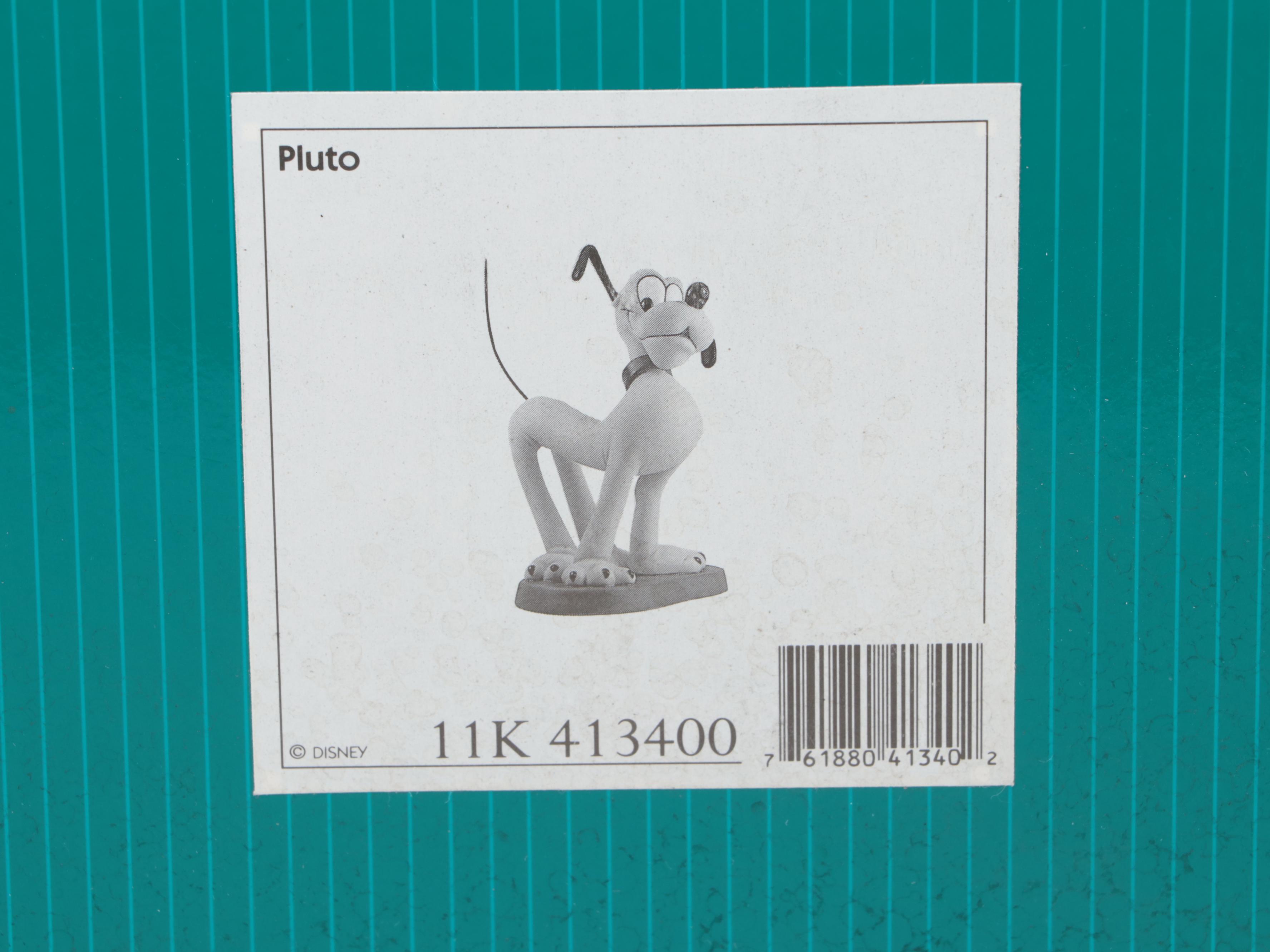 Walt Disney Classics Collection Mickey, Minnie, and Pluto Porcelain Figurines