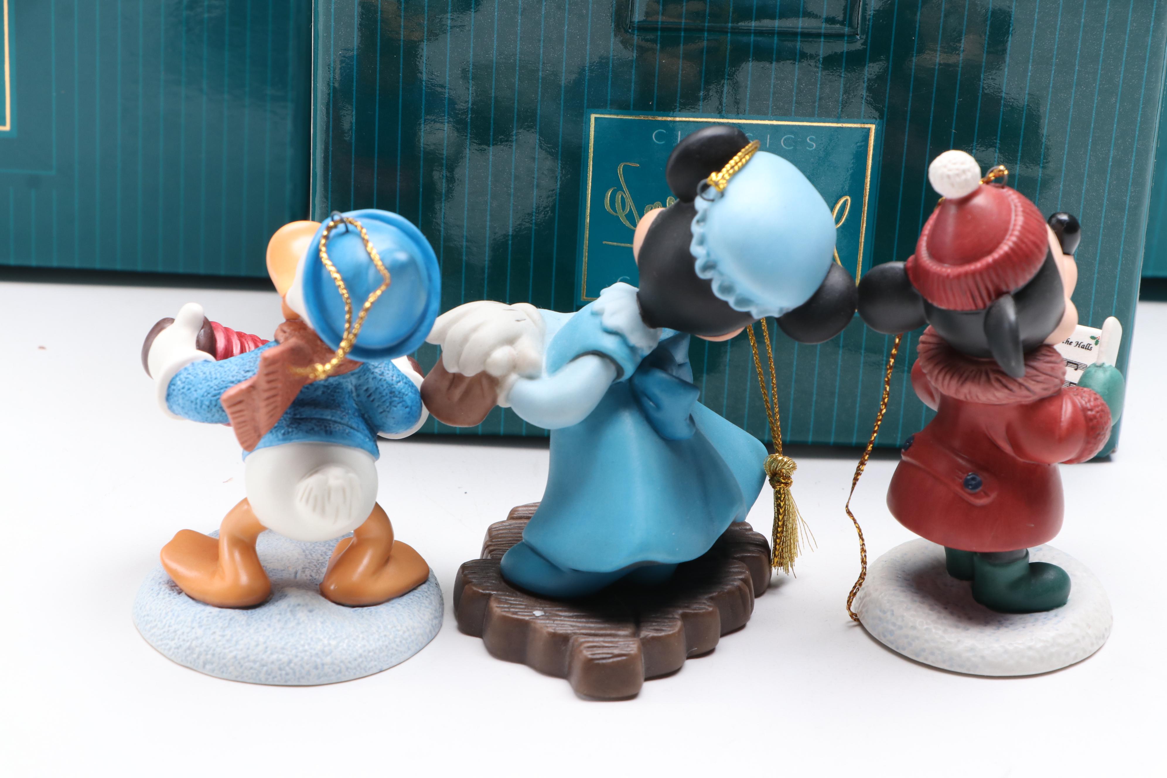 Walt Disney Classics Collection "Mickey' Christmas Carol" Porcelain Ornaments