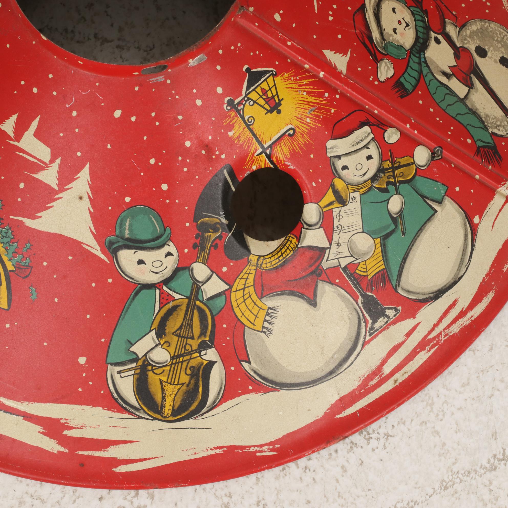 Howard Gale Store 7-Up Display Santa Claus, Candy Cane Box, and Tree Stand