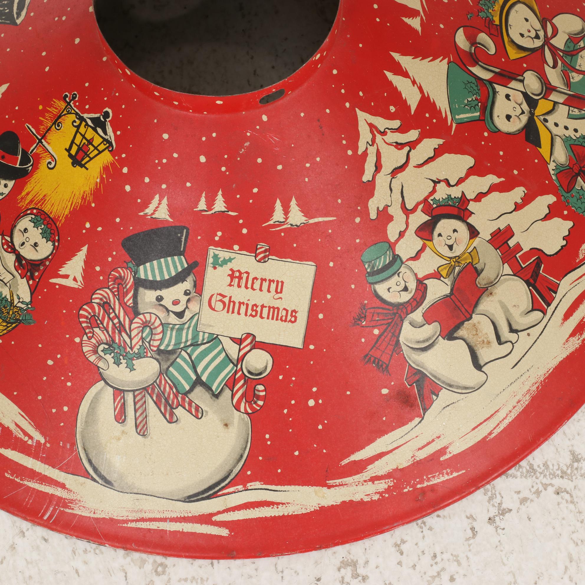 Howard Gale Store 7-Up Display Santa Claus, Candy Cane Box, and Tree Stand