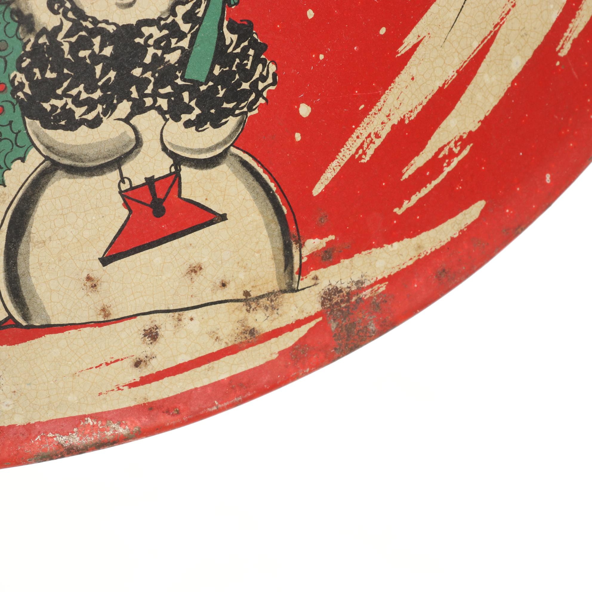 Howard Gale Store 7-Up Display Santa Claus, Candy Cane Box, and Tree Stand