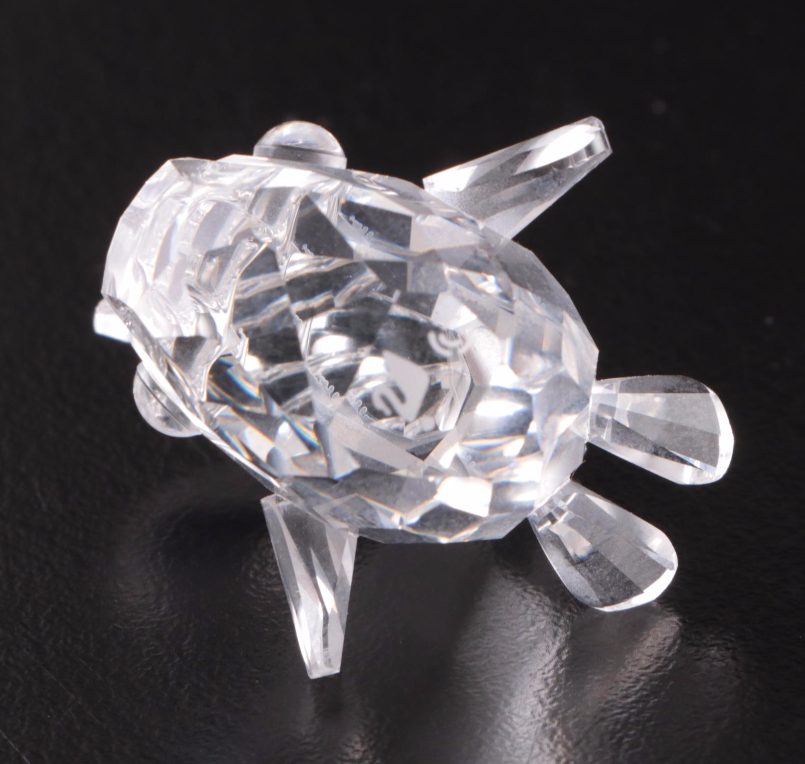 Swarovski Crystal Fish and Conch Figurines, Late 20th Century
