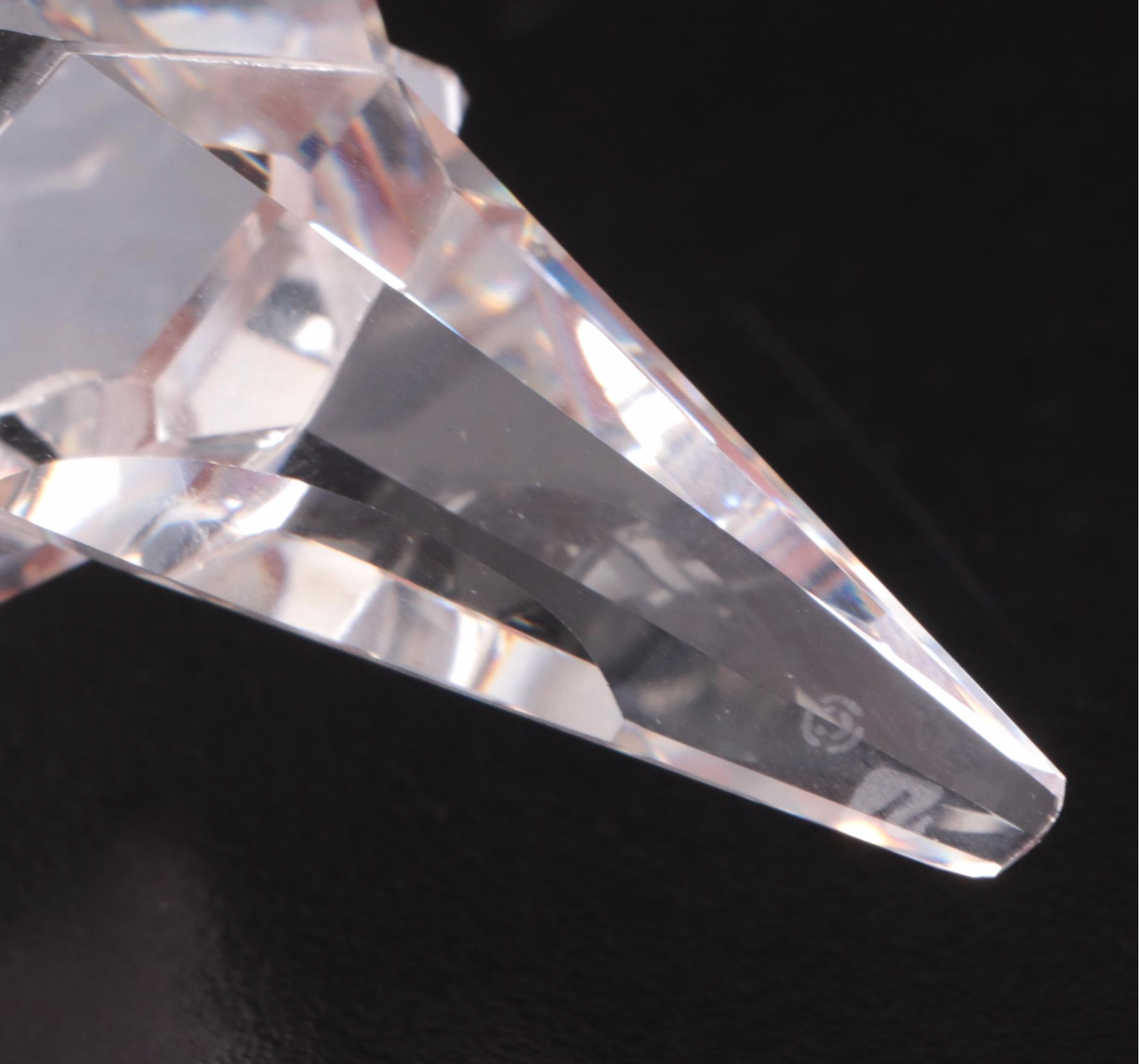 Swarovski Crystal Fish and Conch Figurines, Late 20th Century