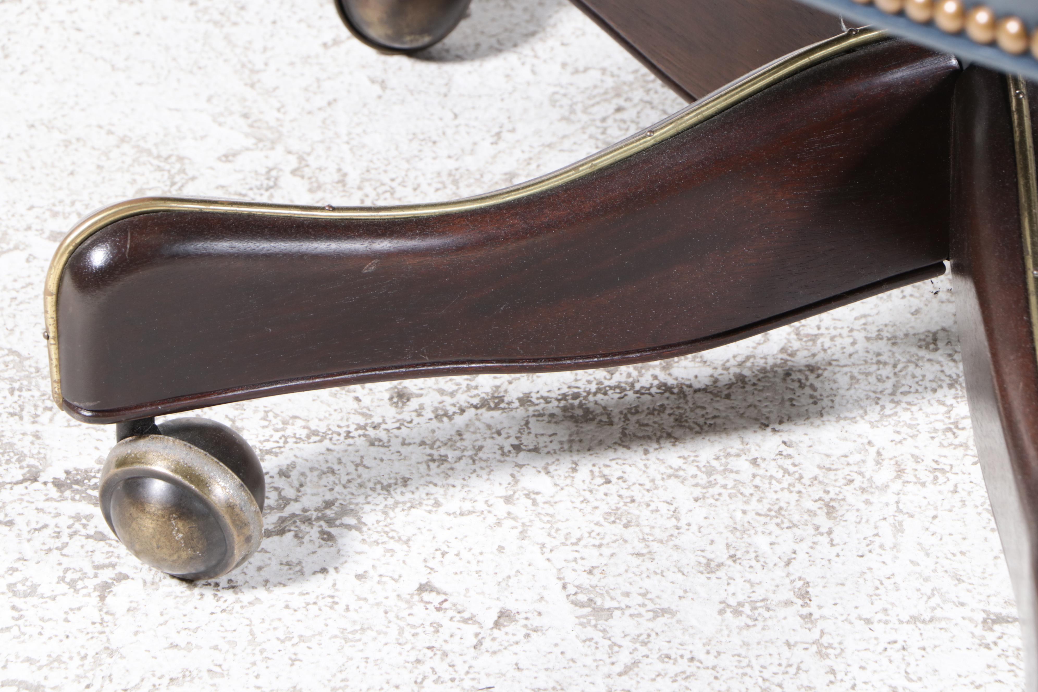 Charles Stewart Company Leather Executives Desk Chair