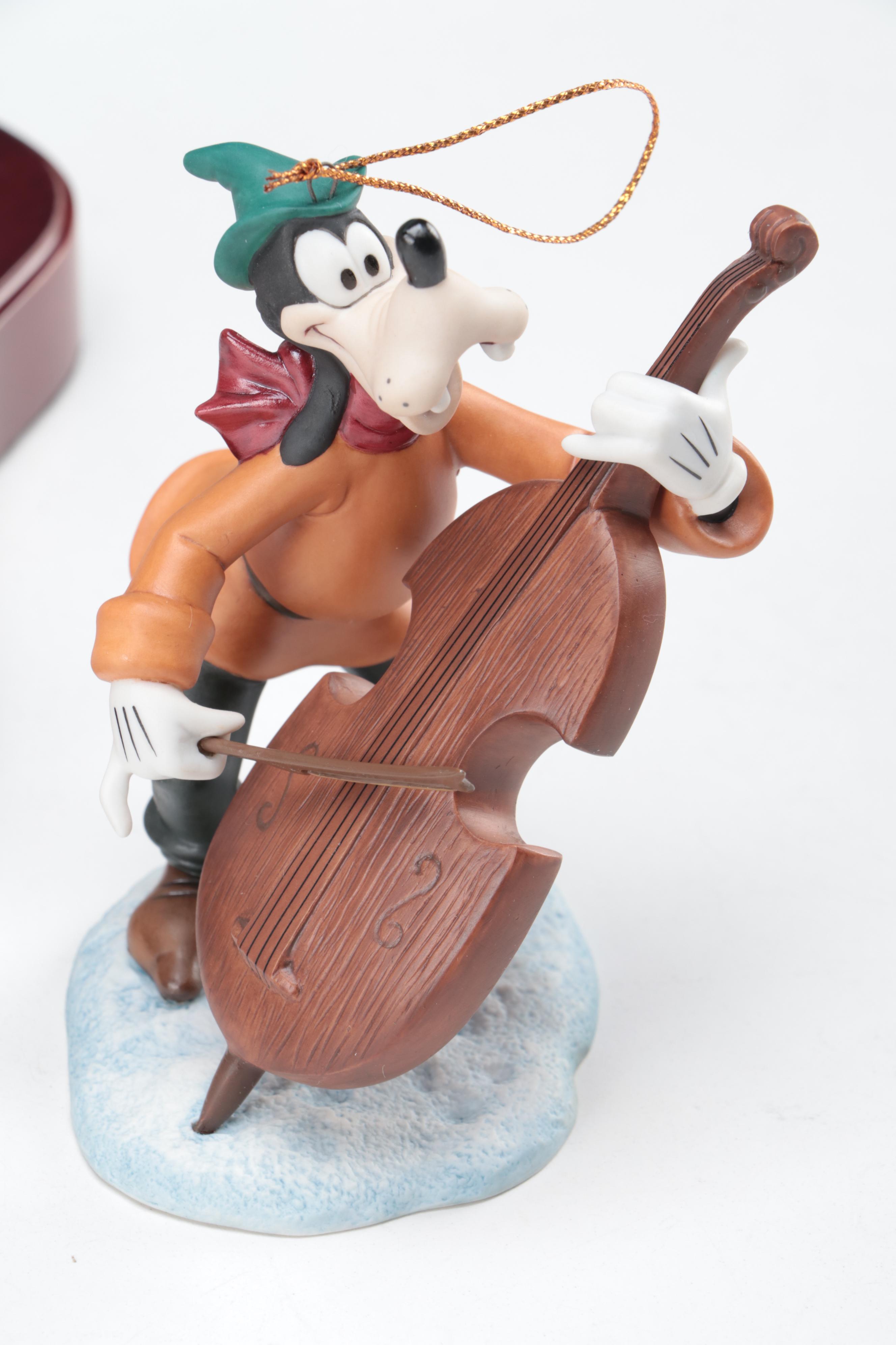 Walt Disney Classics Collection "Pluto's Christmas Tree" Porcelain Figurines