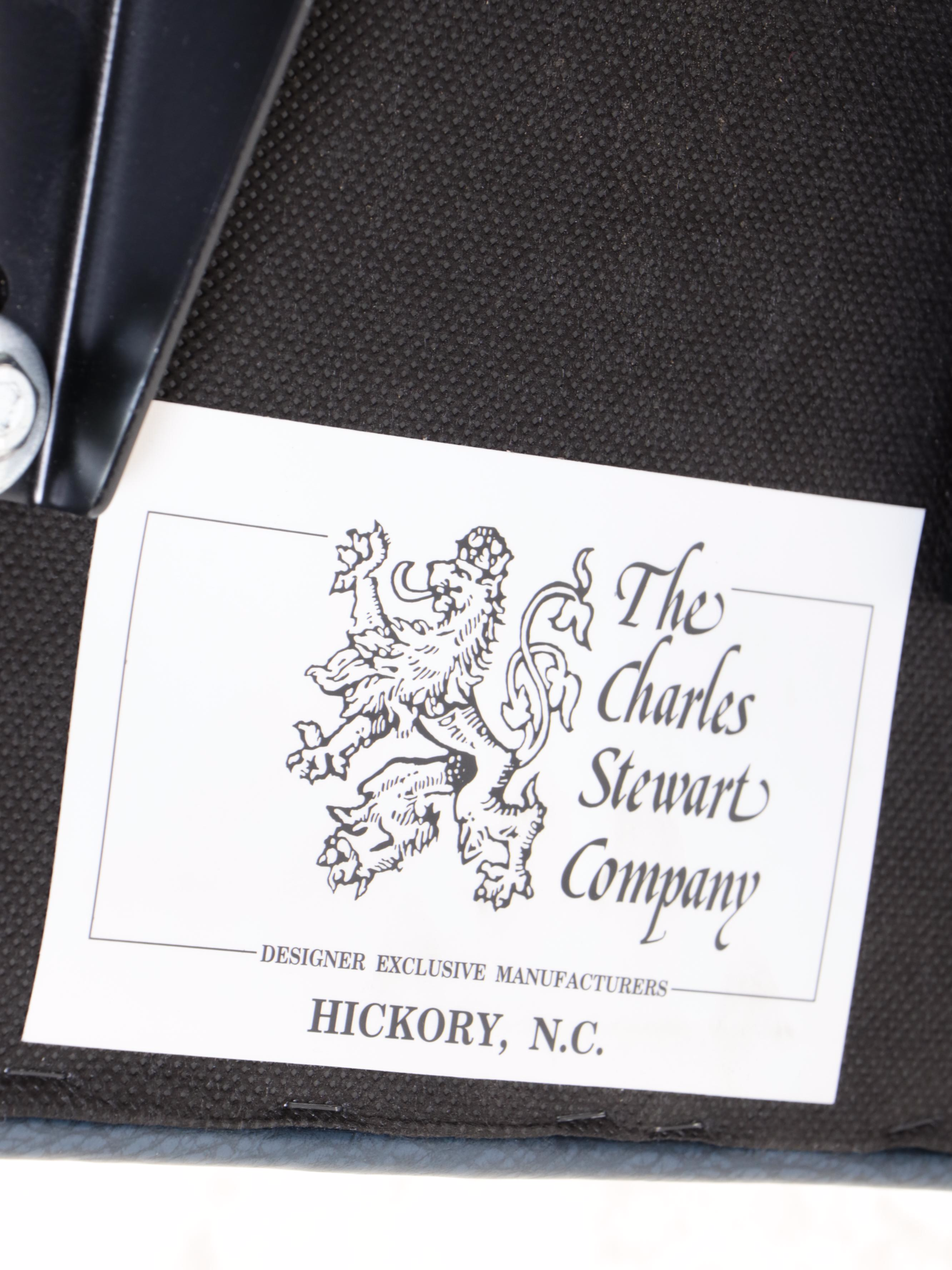 Charles Stewart Company Leather Executives Desk Chair