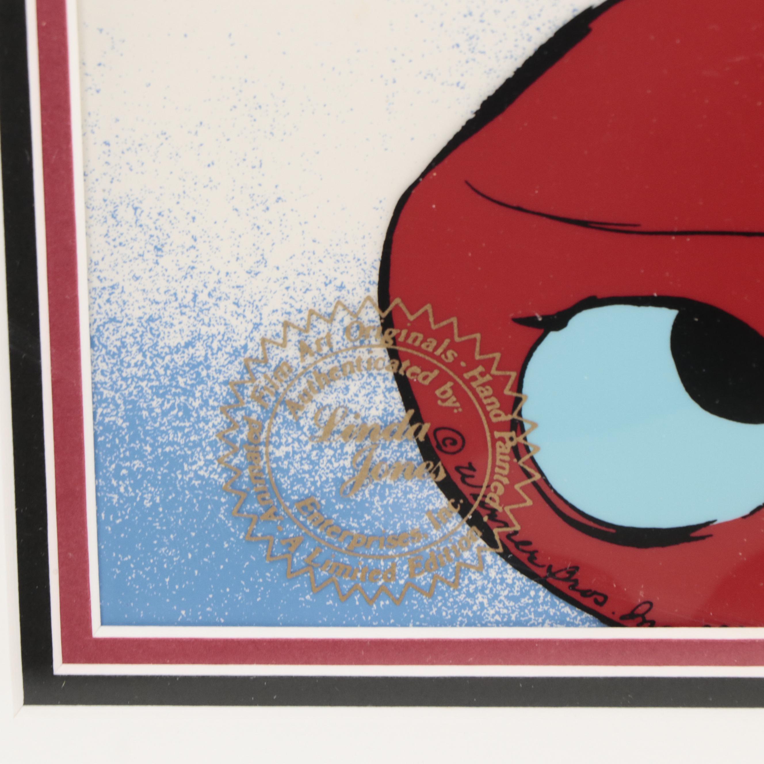 Warner Bros. Chuck Jones Bugs Bunny and Babs Hand-Painted Sericel "Just Married"