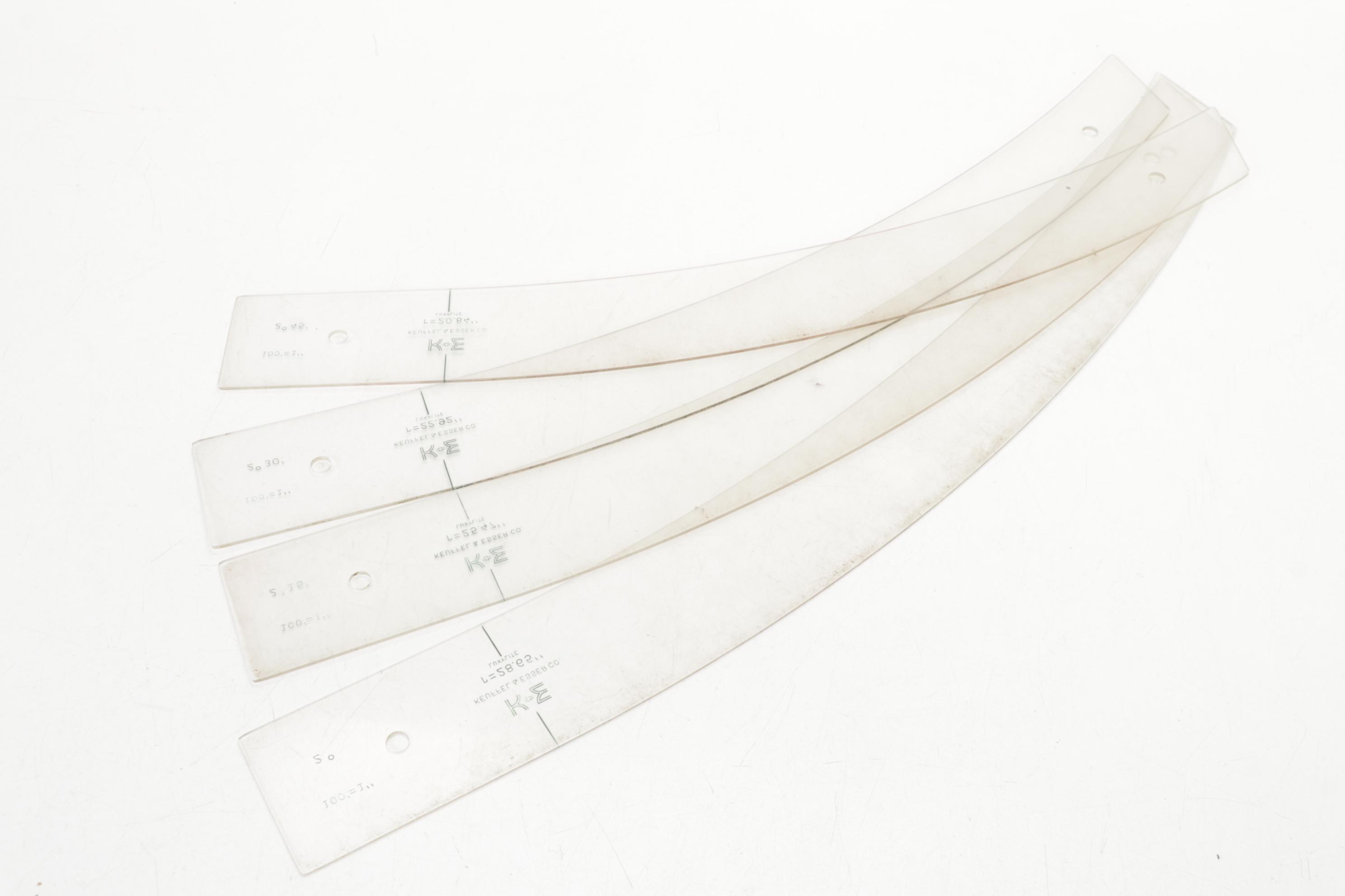 Keuffel and Esser Leroy II Draftsman Lettering and Arc Stencil Set