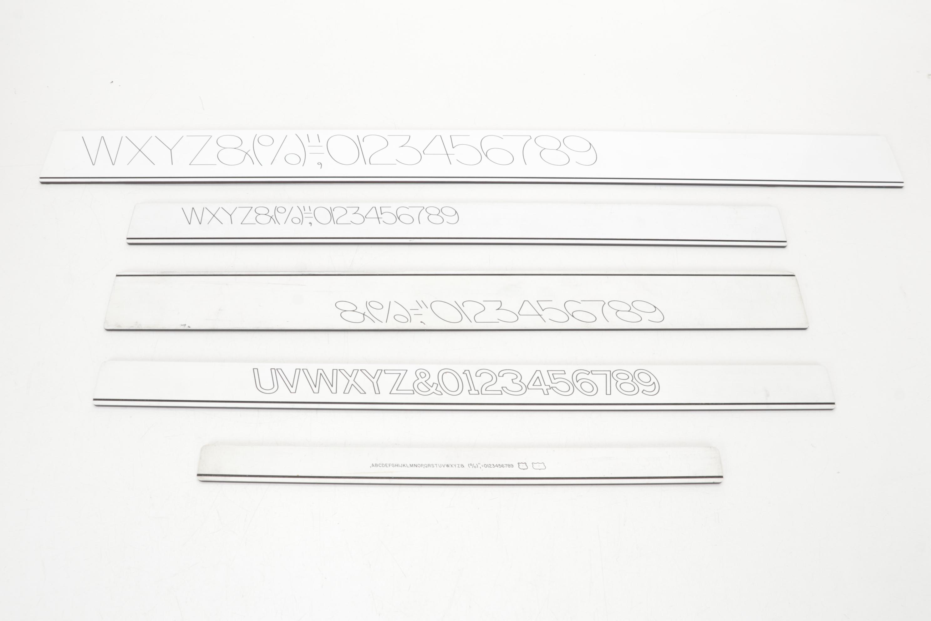 Keuffel and Esser Leroy II Draftsman Lettering and Arc Stencil Set