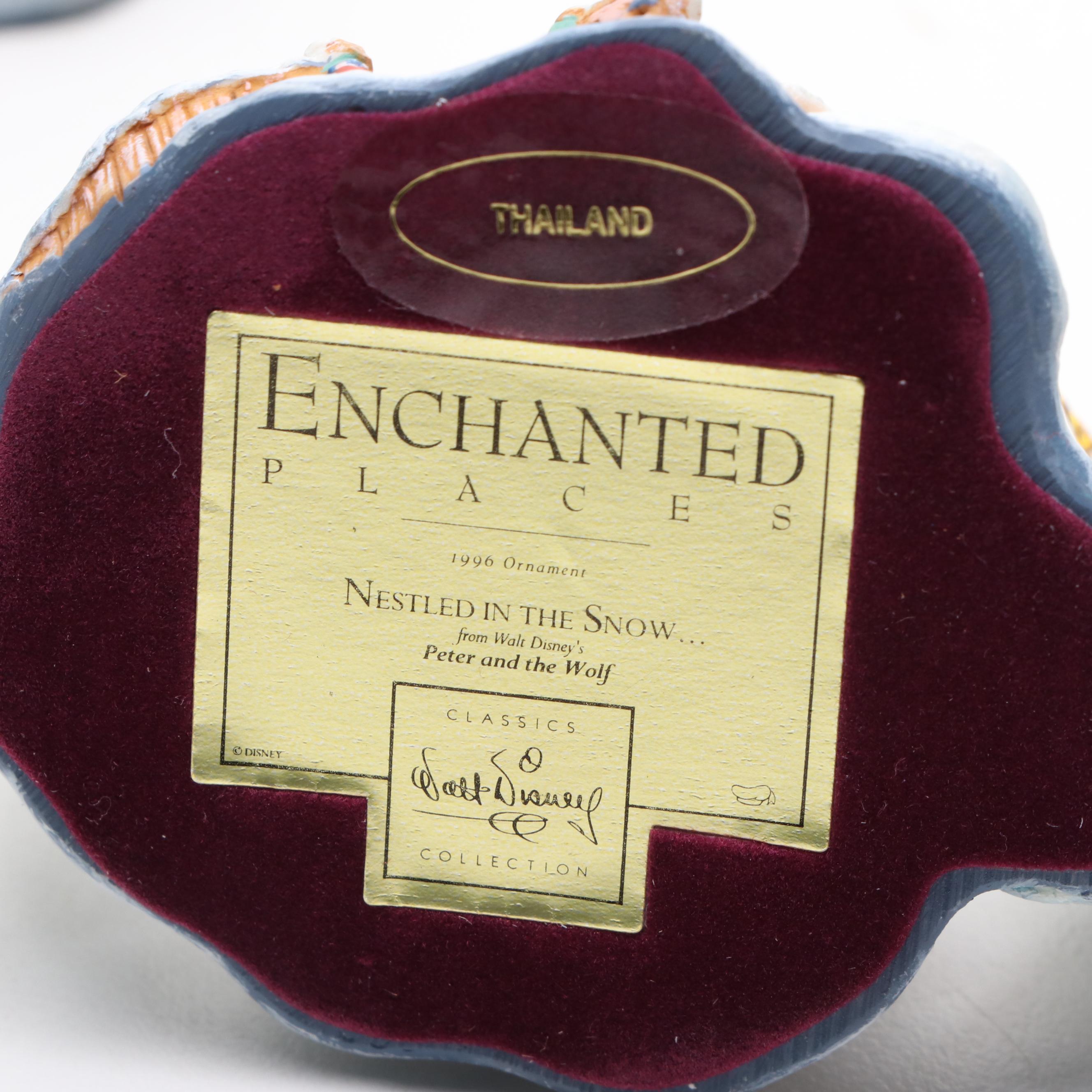 Walt Disney Classic Collection "Nestled In The Snow" Resin Figurine and Ornament