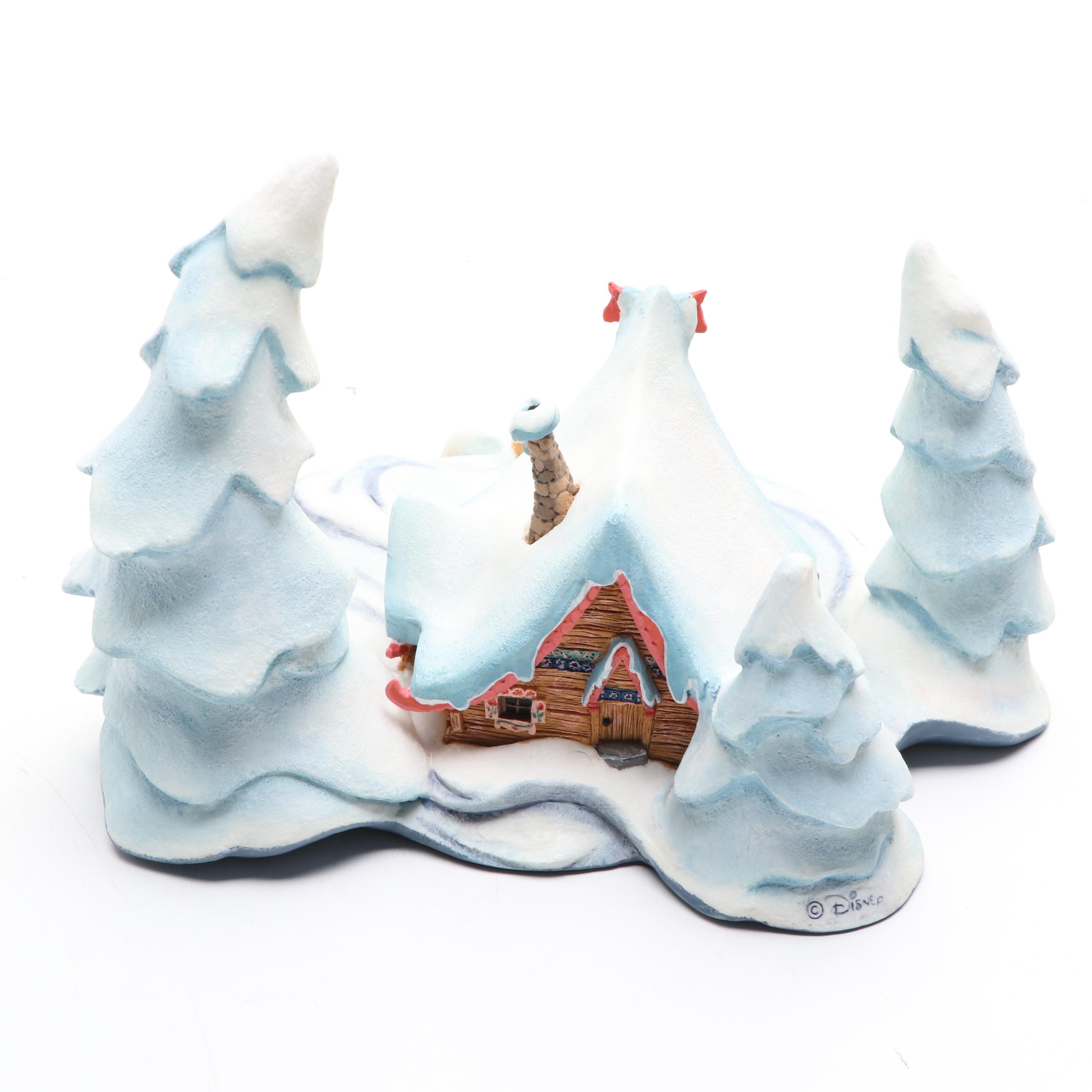 Walt Disney Classic Collection "Nestled In The Snow" Resin Figurine and Ornament