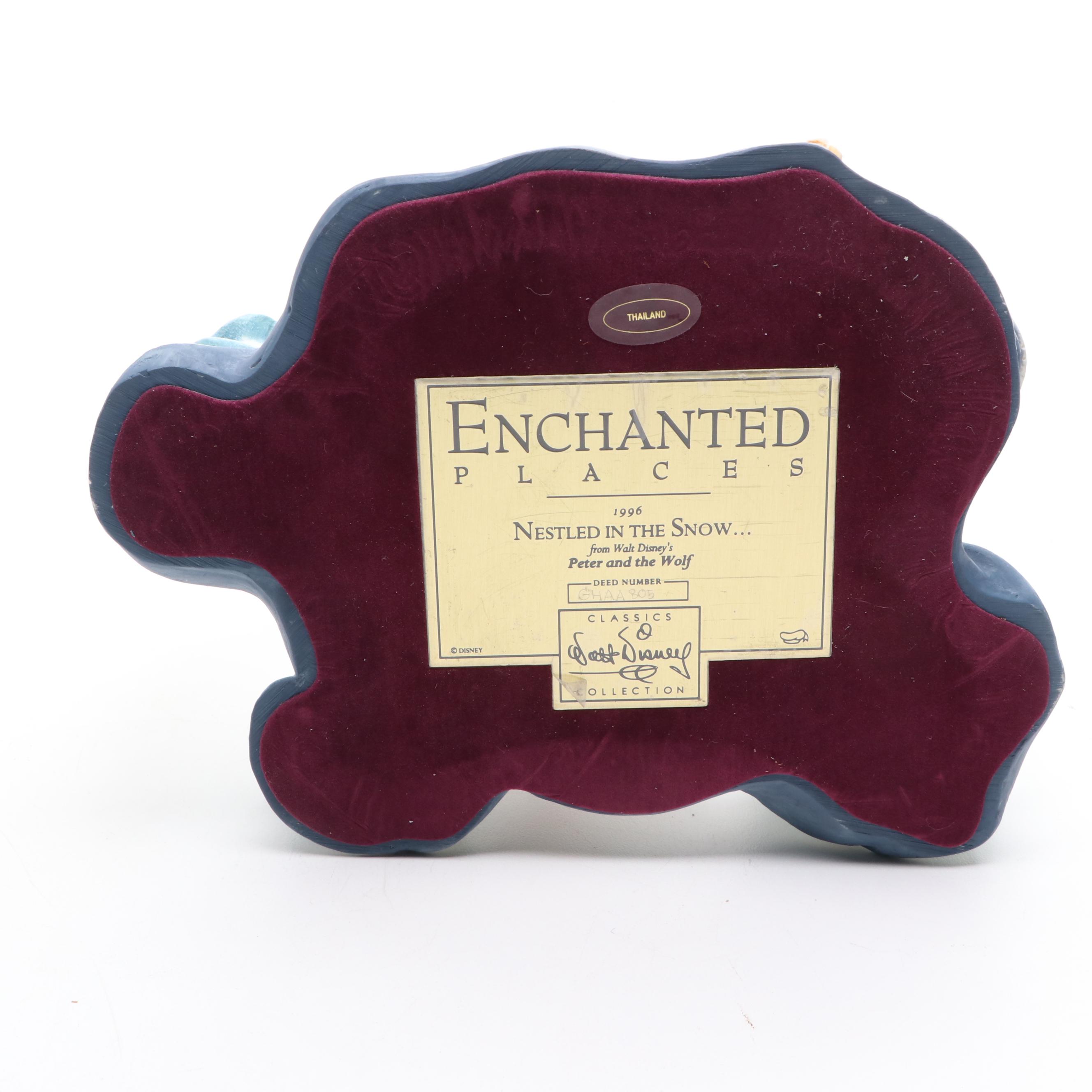 Walt Disney Classic Collection "Nestled In The Snow" Resin Figurine and Ornament