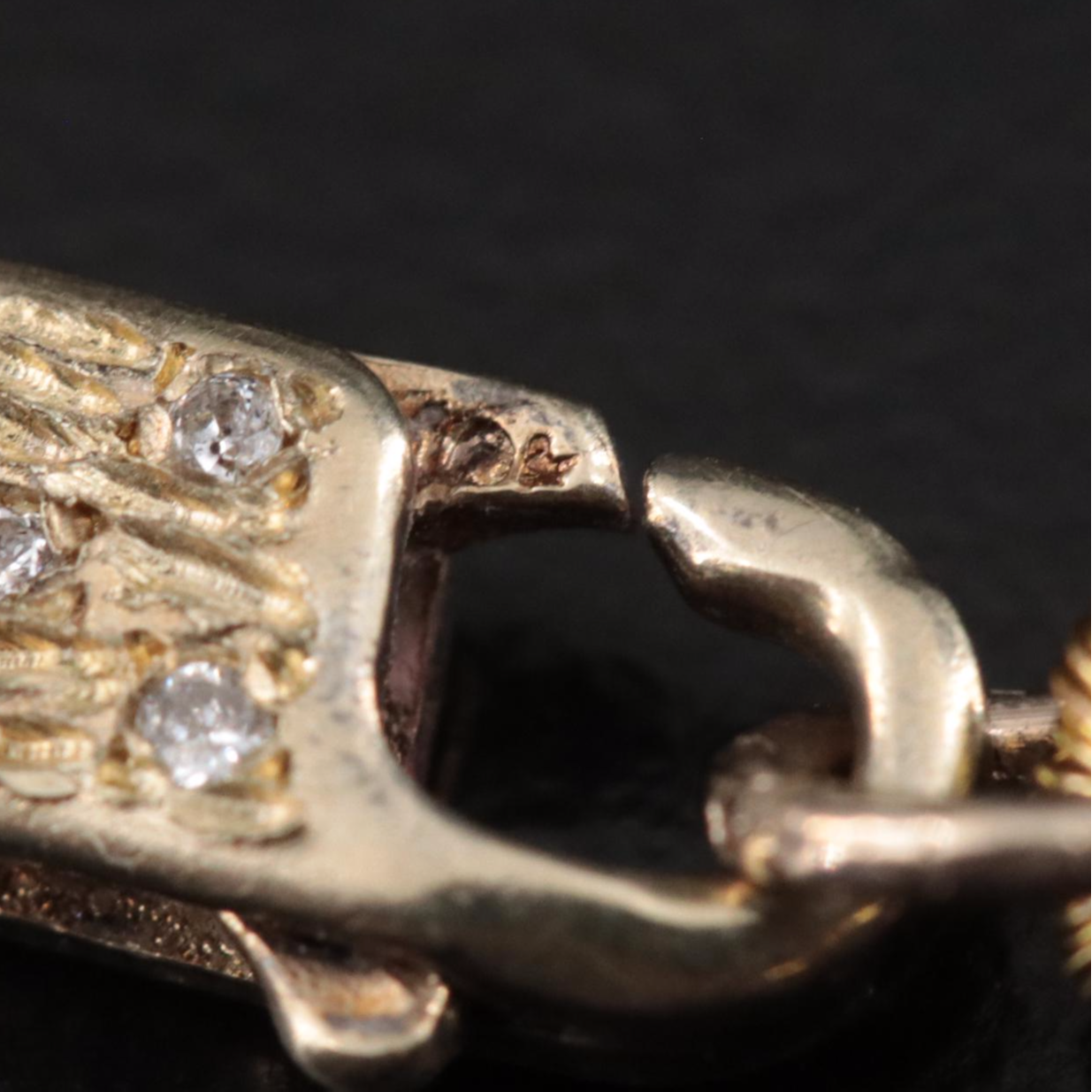 Amethyst and Glass Necklace with 10K 0.03 CTW Diamond Clasp