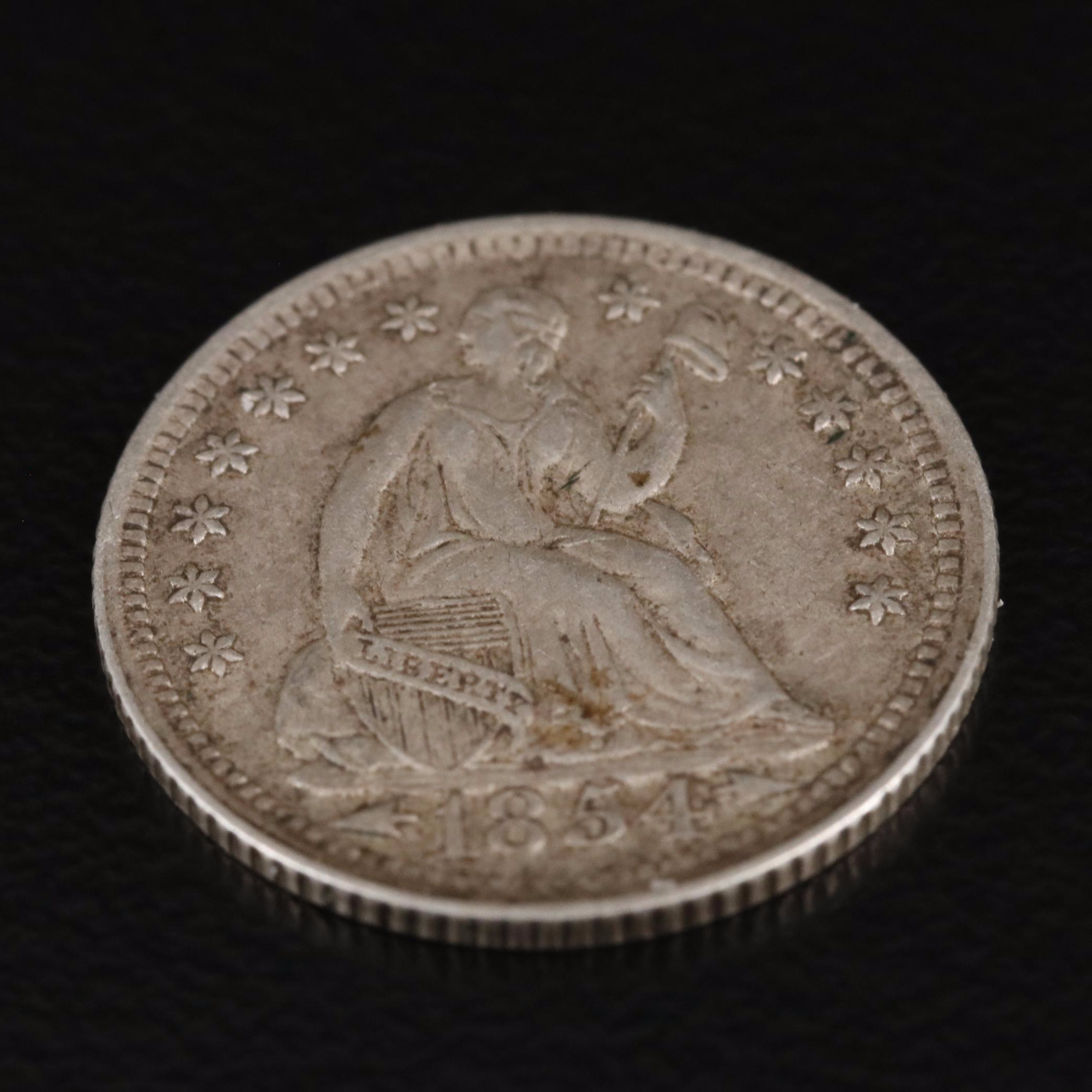 1854 Seated Liberty Silver Half Dime