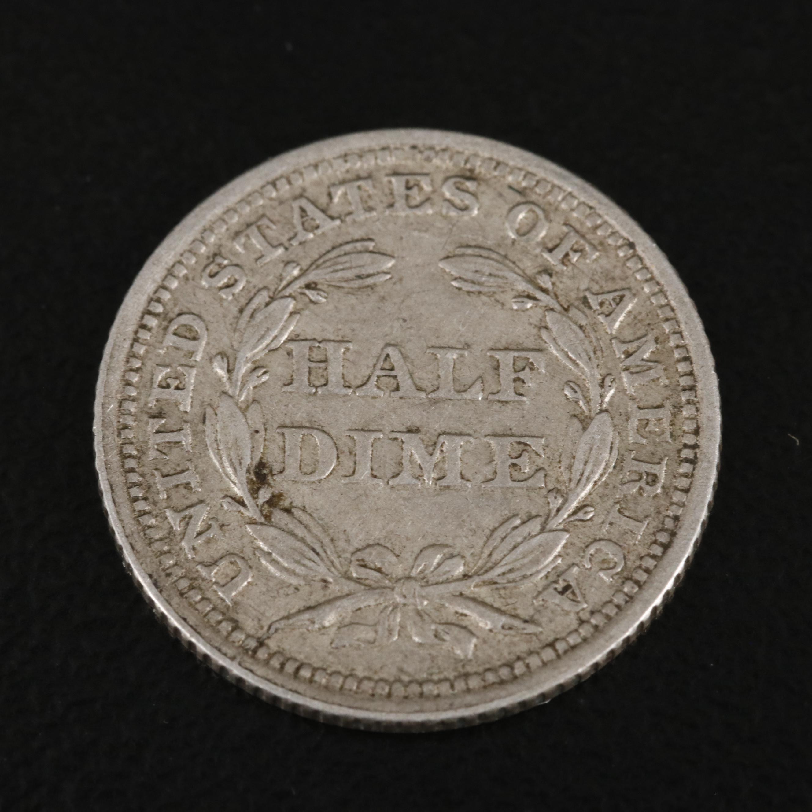 1854 Seated Liberty Silver Half Dime