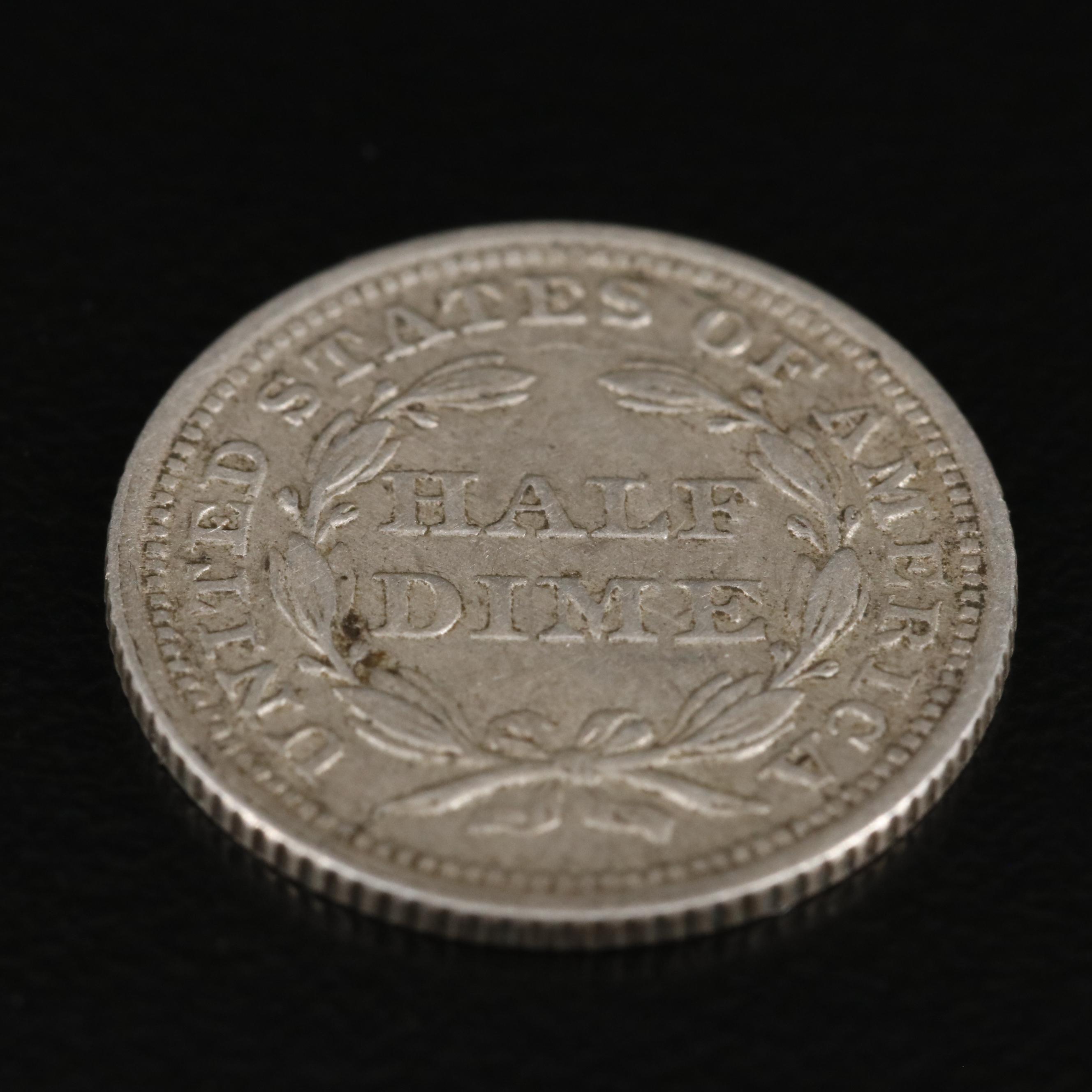 1854 Seated Liberty Silver Half Dime
